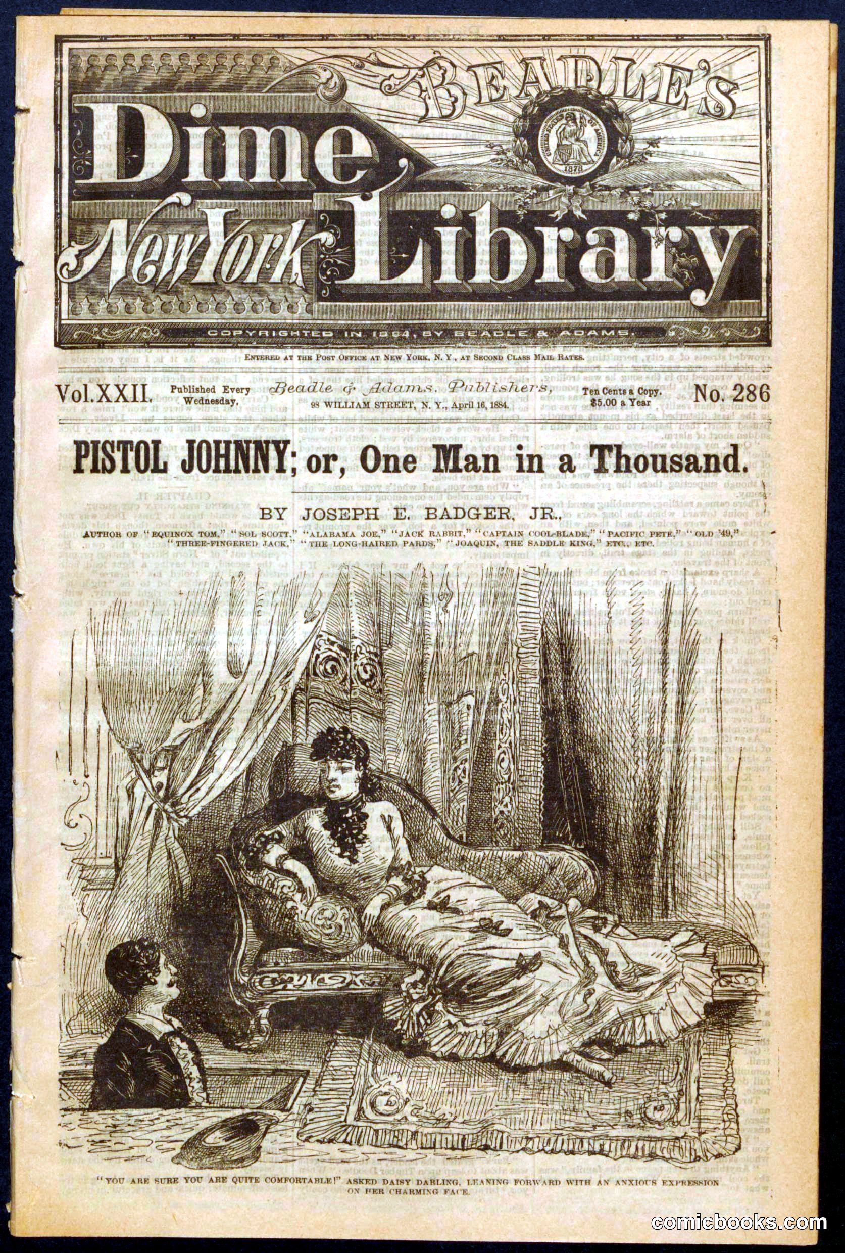 Beadle's Dime Library No. 286