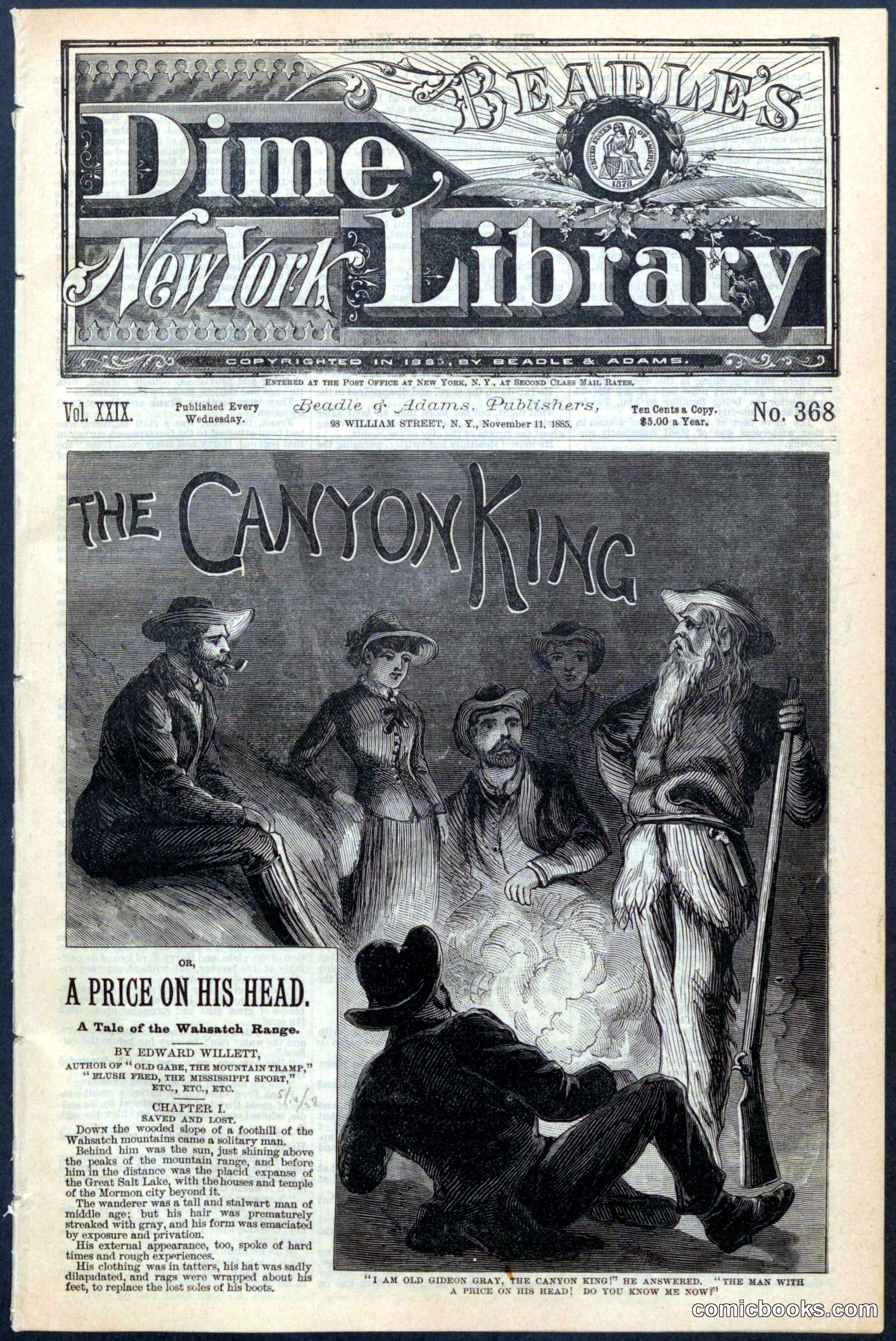 The Canyon King; or, A Price on His Head
