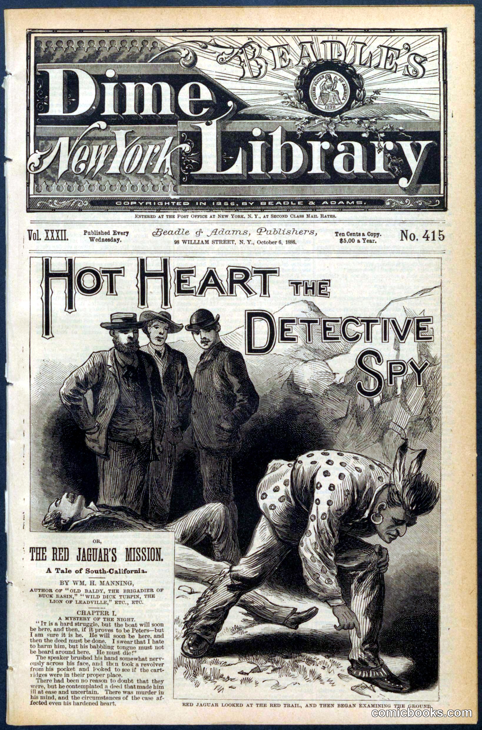 Beadle's Dime Library No. 415
