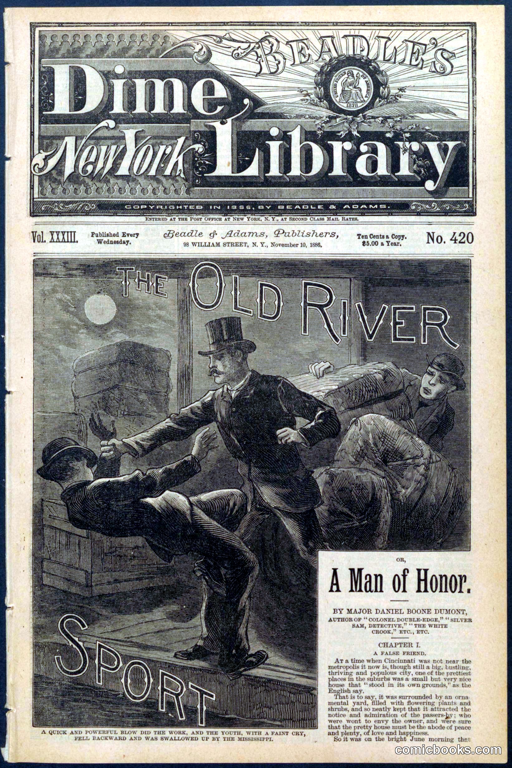 Beadle's New York Dime Library No. 420