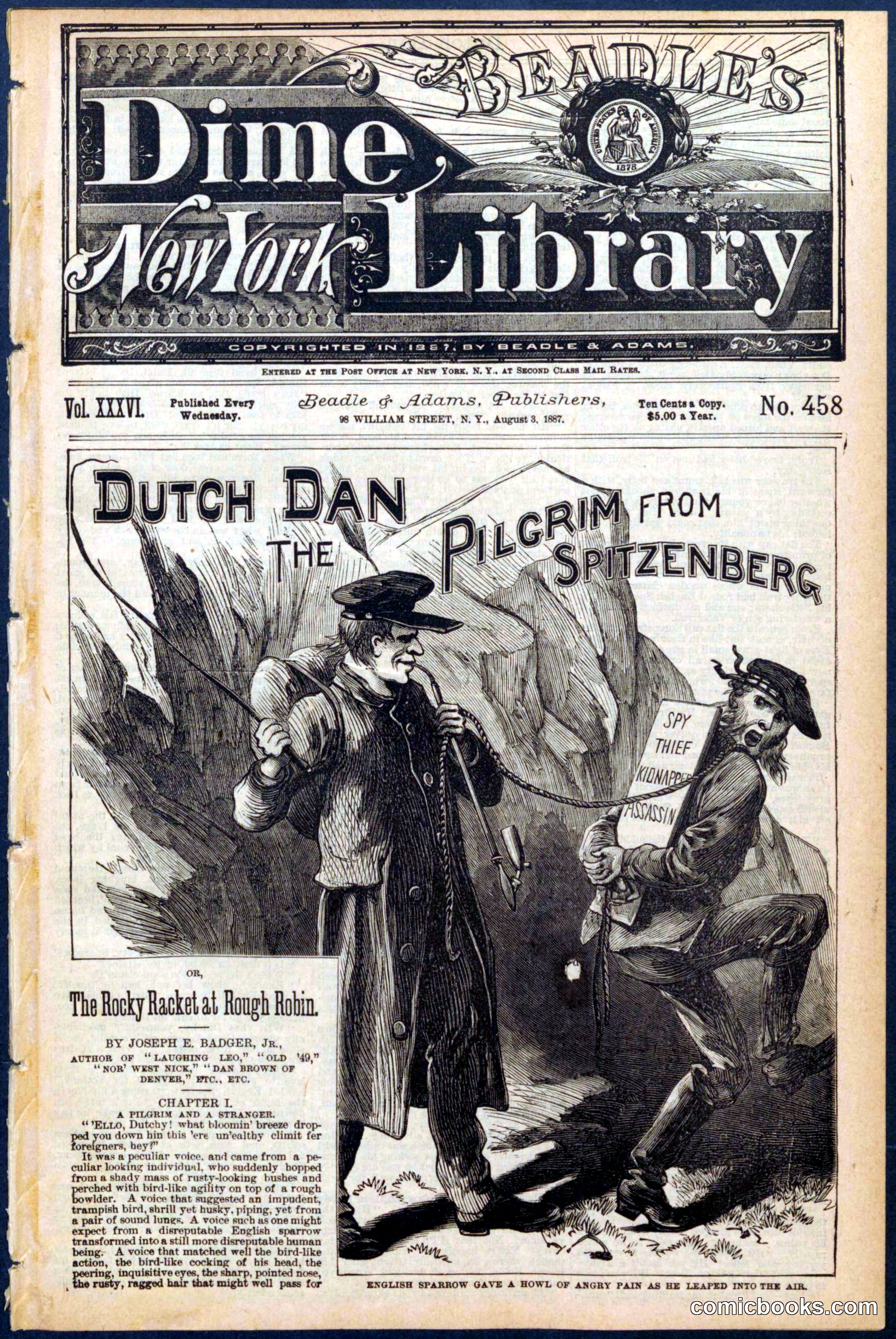 Beadle's Dime Library No. 458