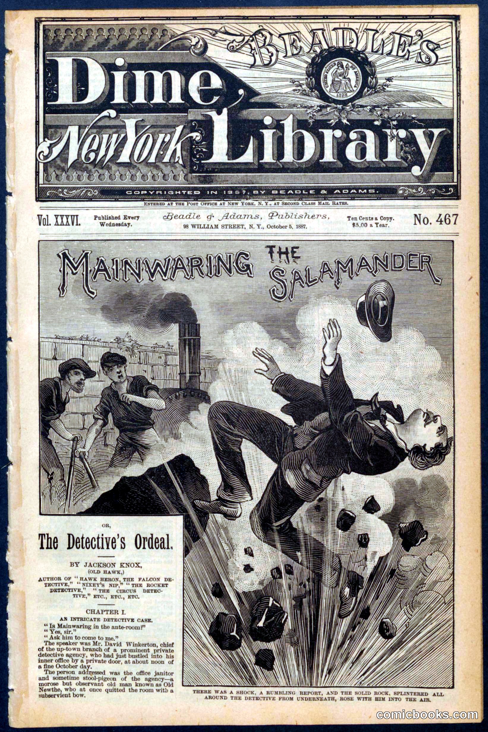 Beadle's New York Dime Library, No. 467