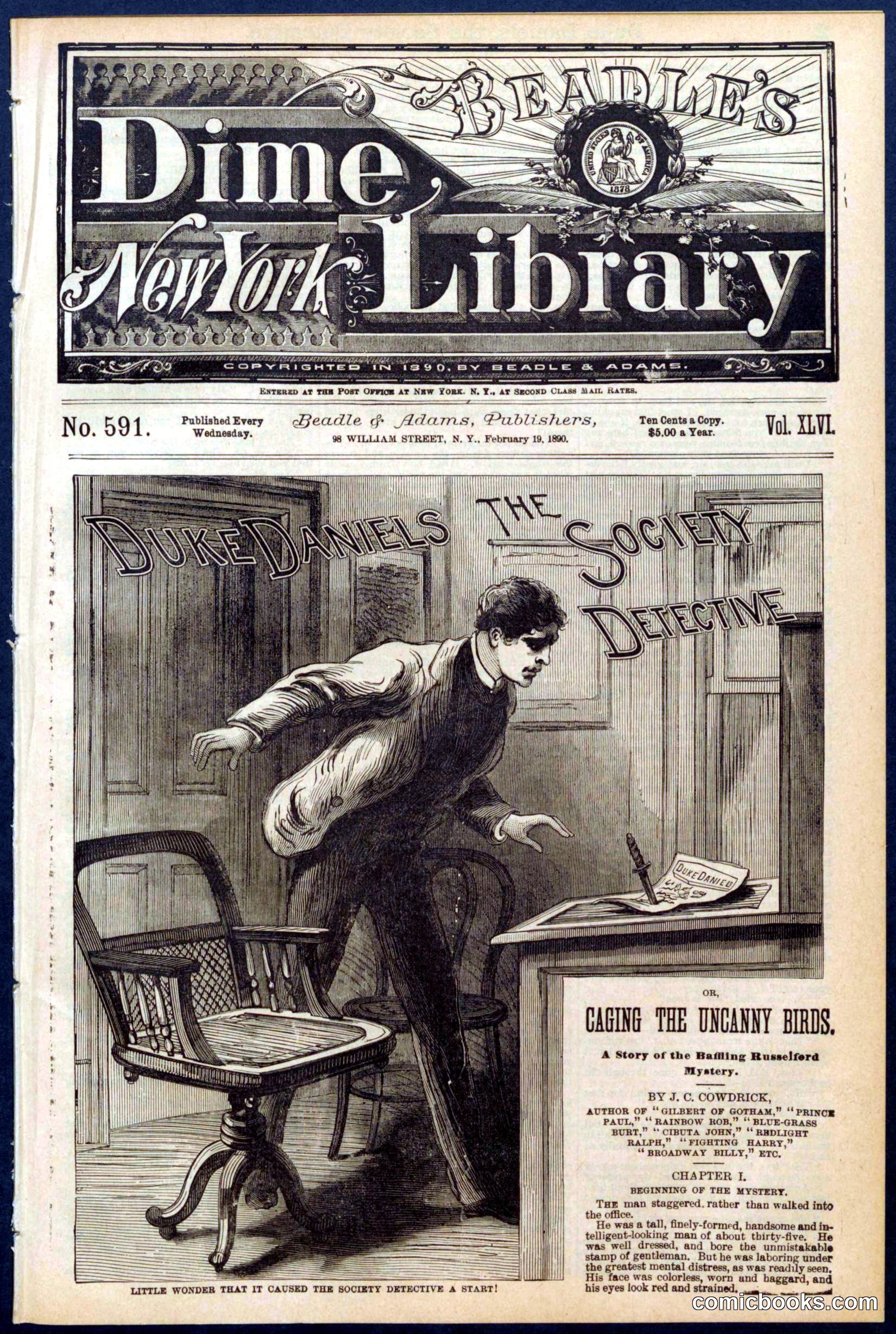 Beadle's New York Dime Library, No. 591