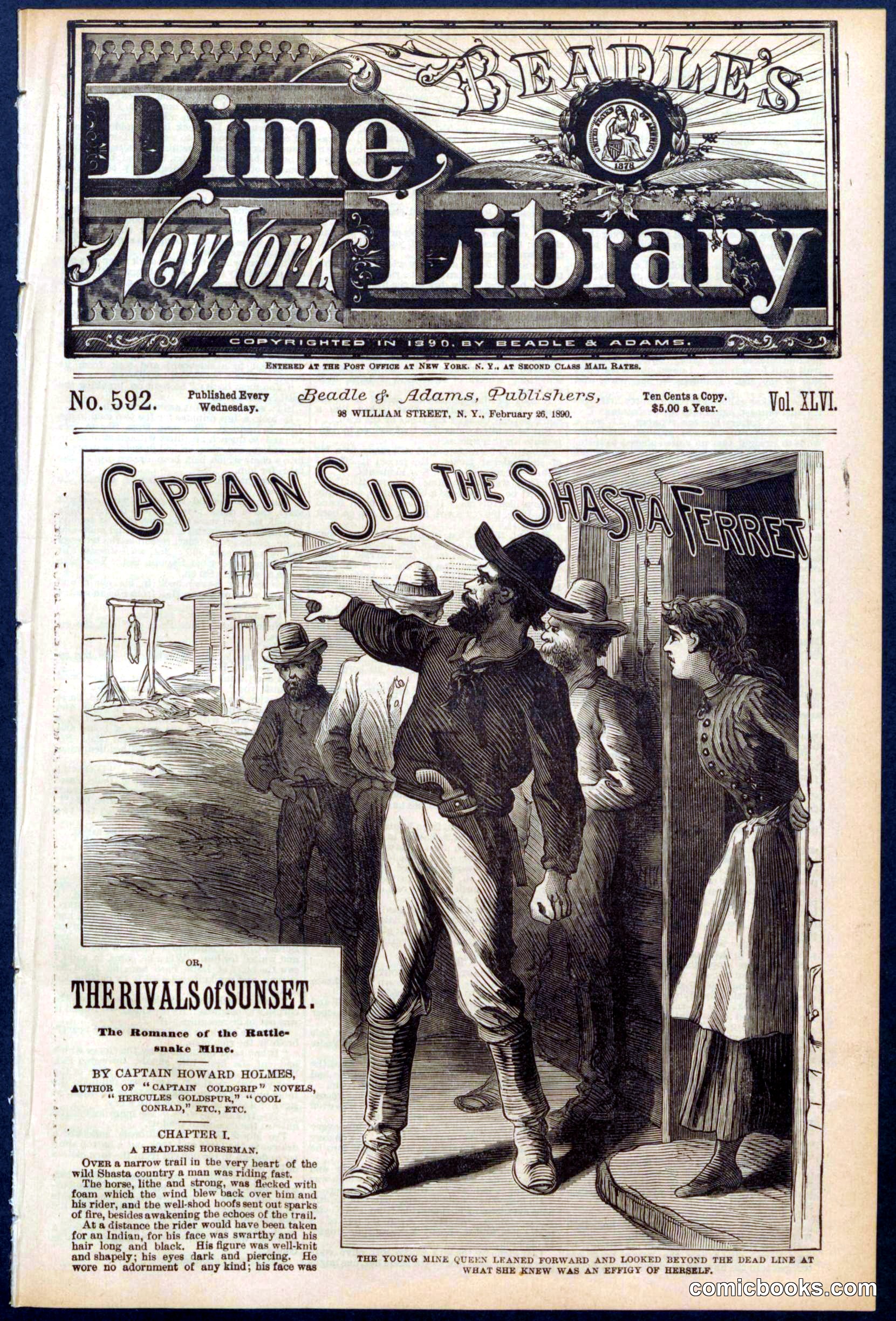 Beadle's New York Dime Library No. 592