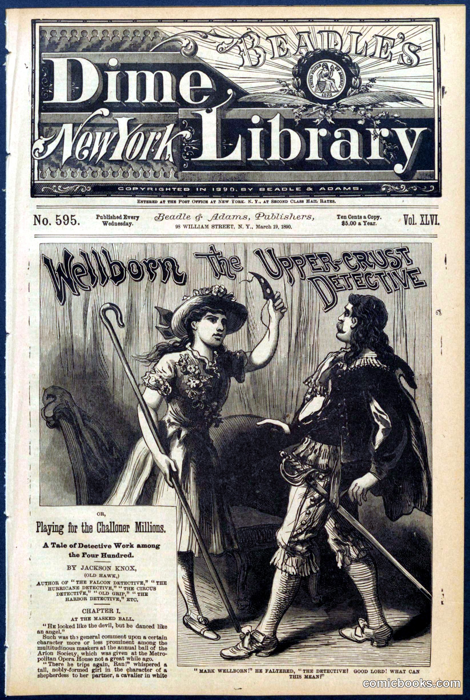 Beadle's Dime Library No. 595