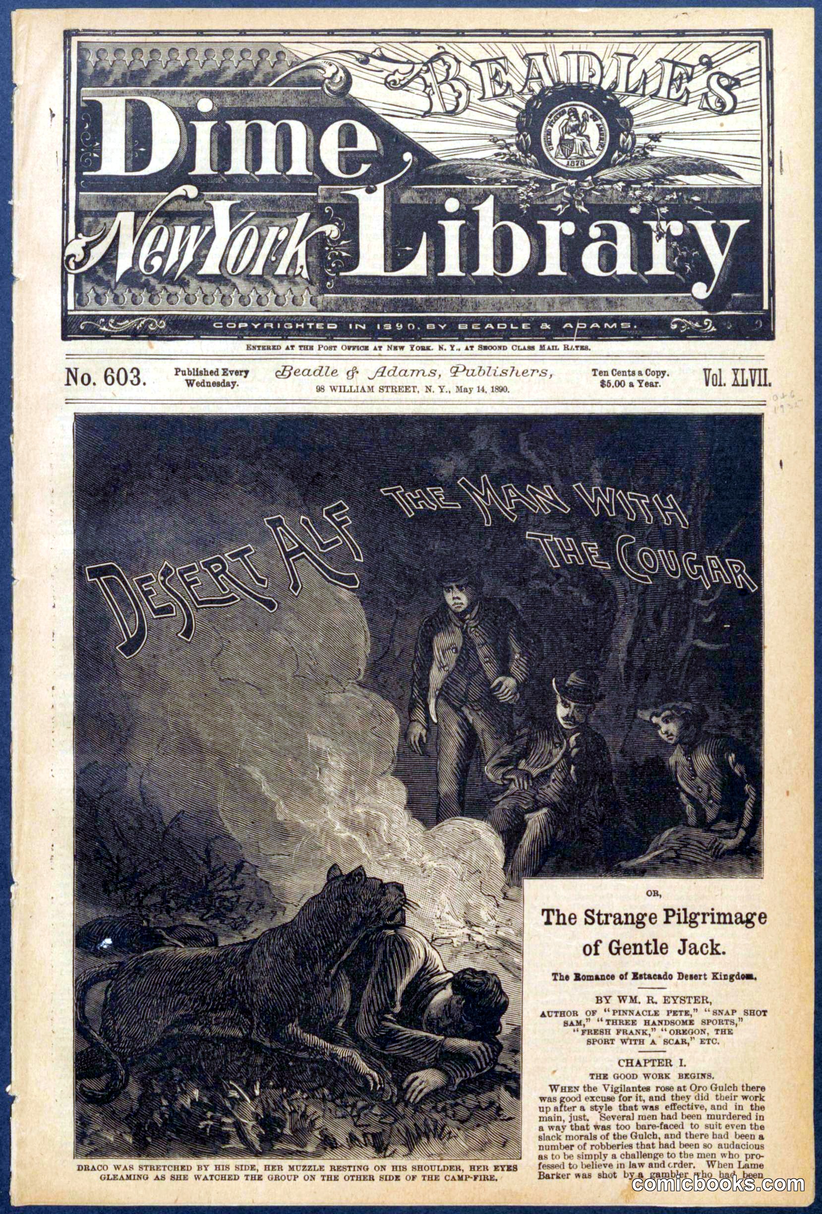 Beadle's Dime Library No. 603