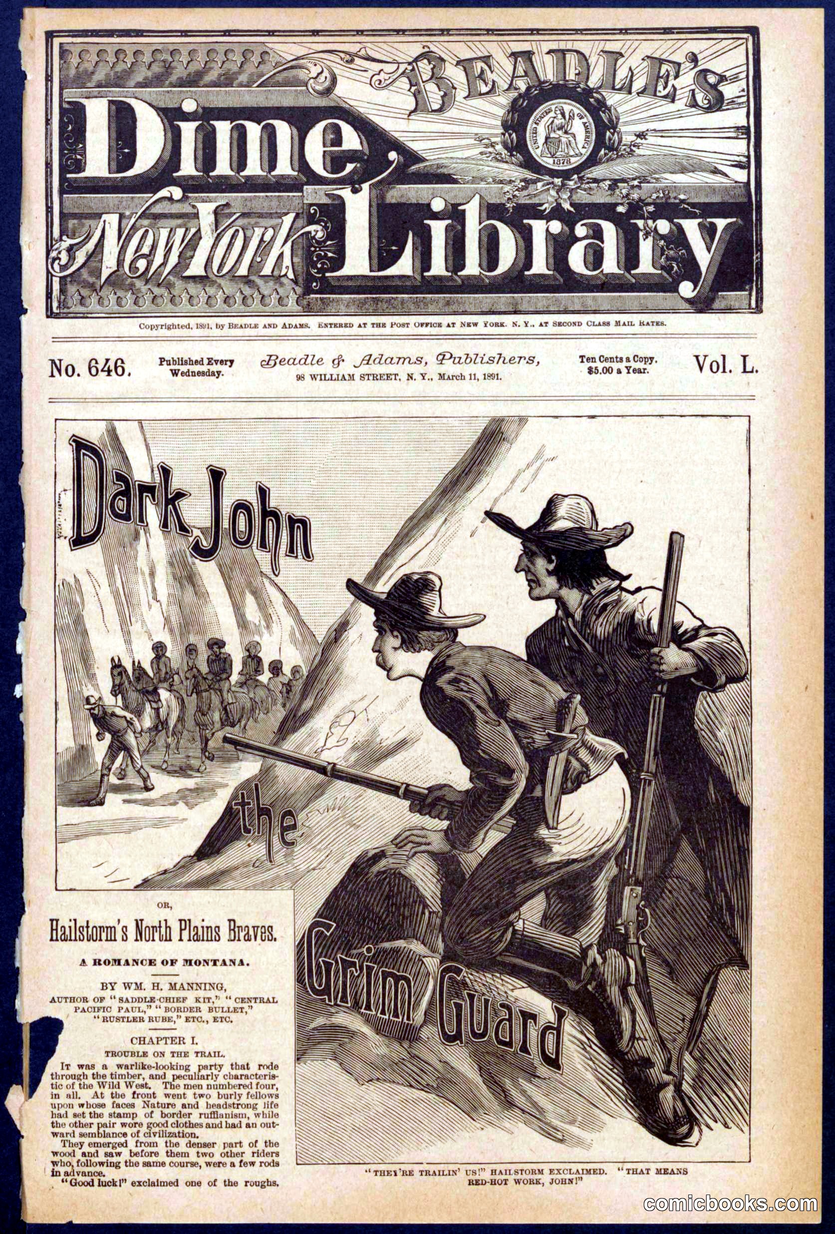 Beadle's Dime Library No. 646