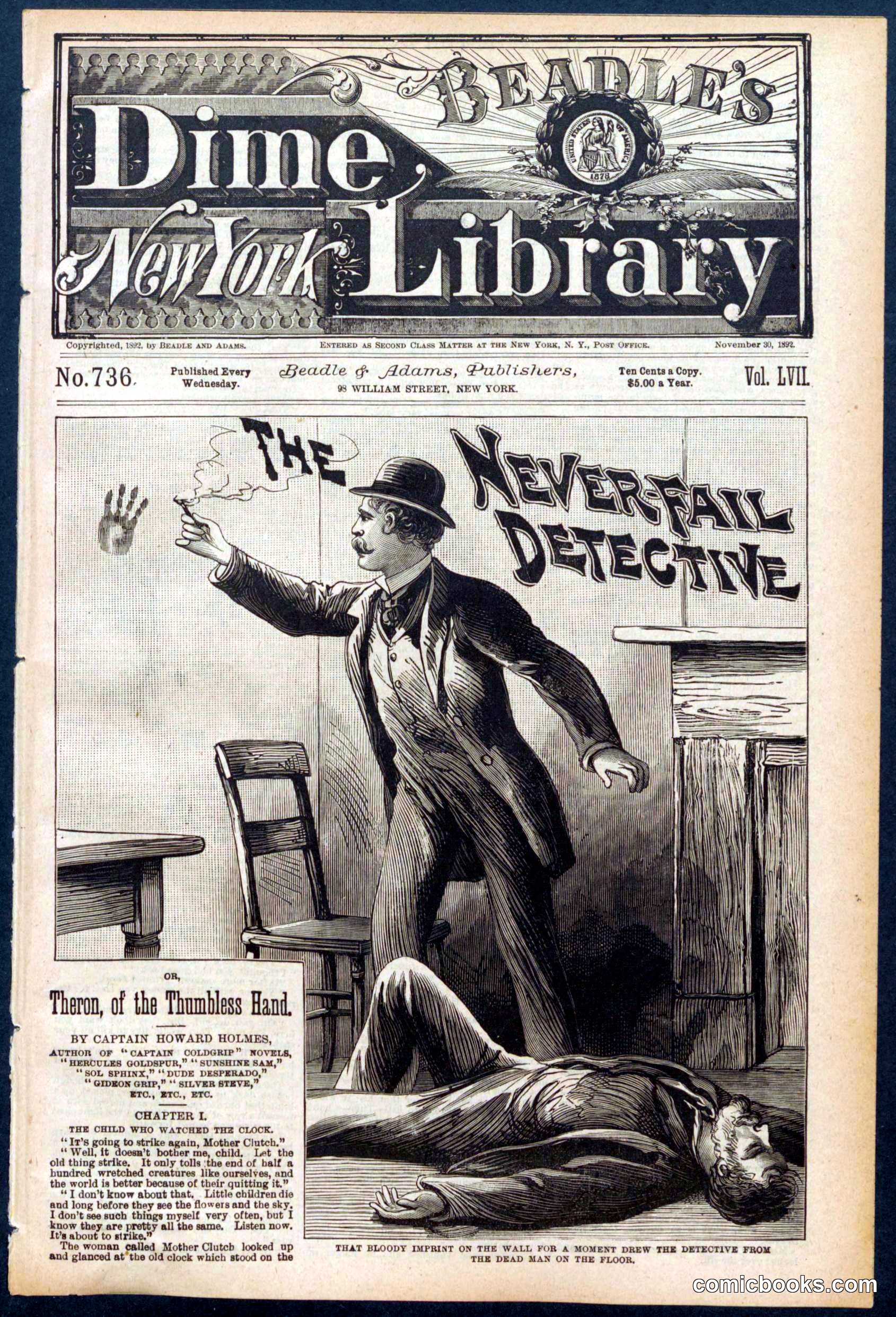 Beadle's Dime Library No. 736