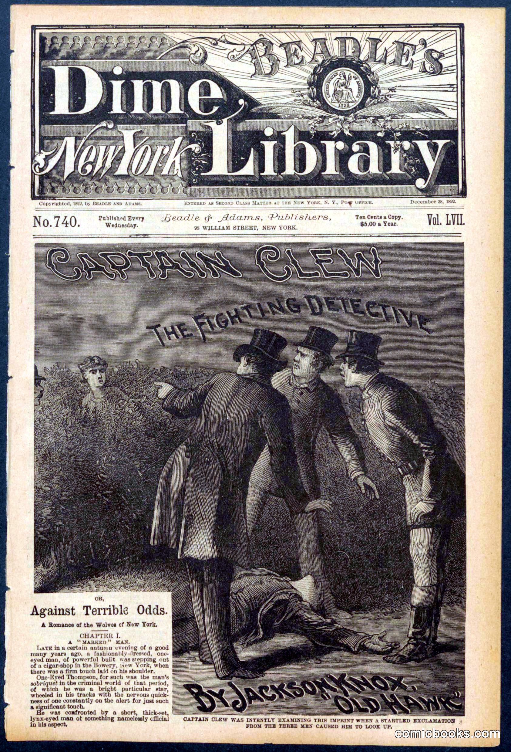 Beadle's Dime Library No. 740