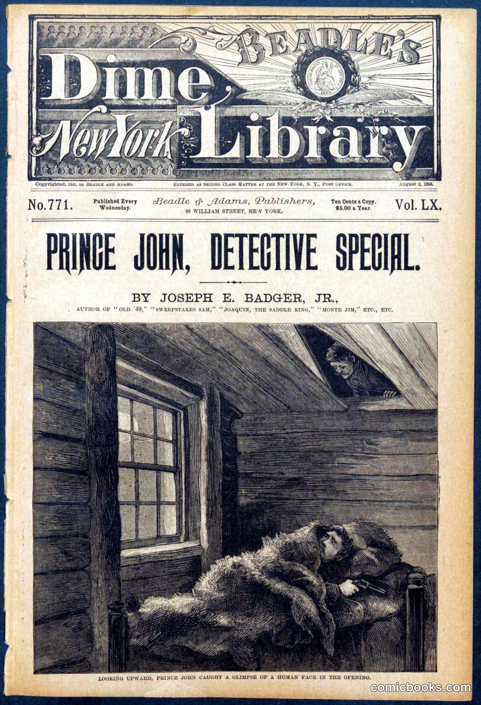 Beadle's New York Dime Library, No. 771