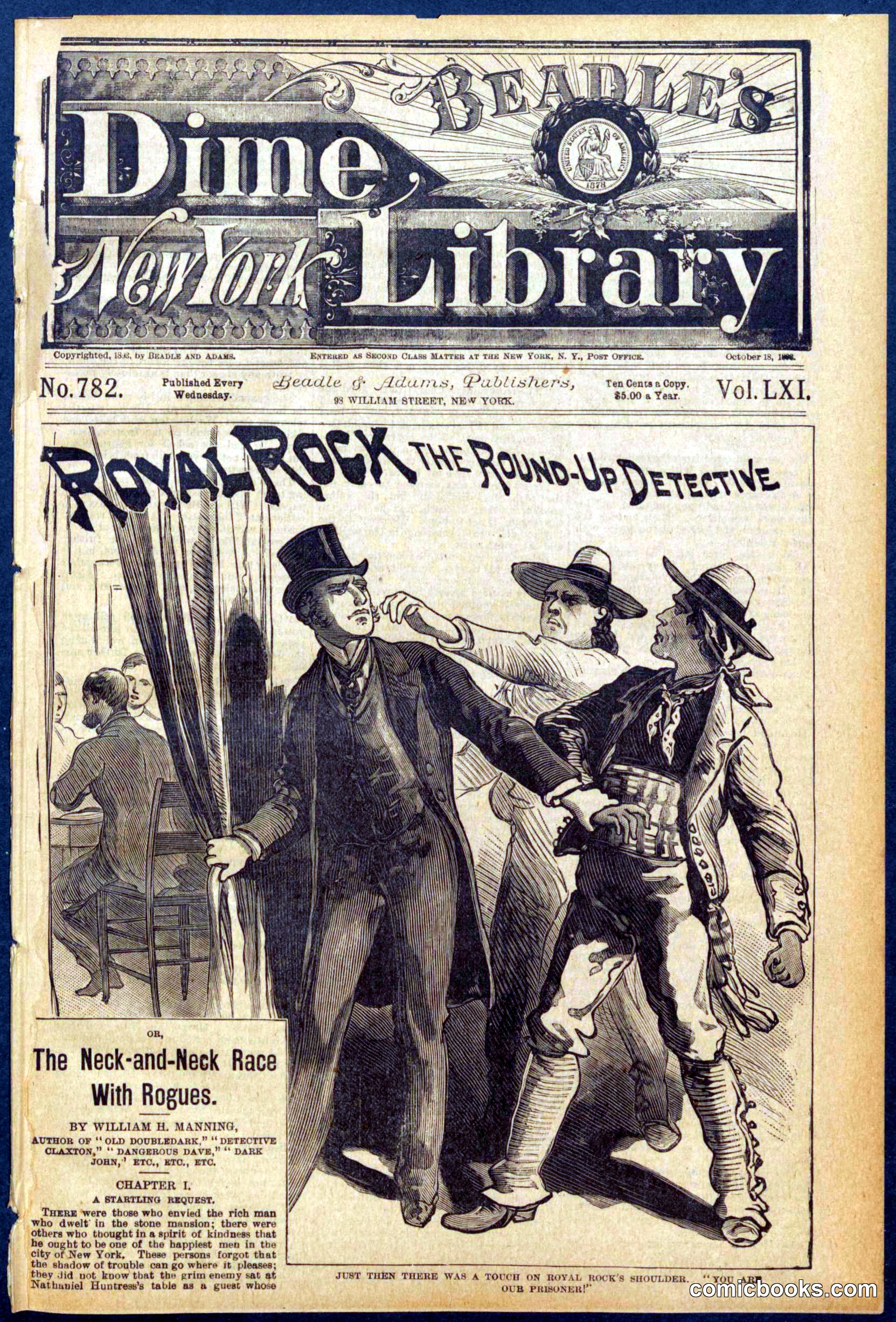 Beadle's Dime Library No. 782