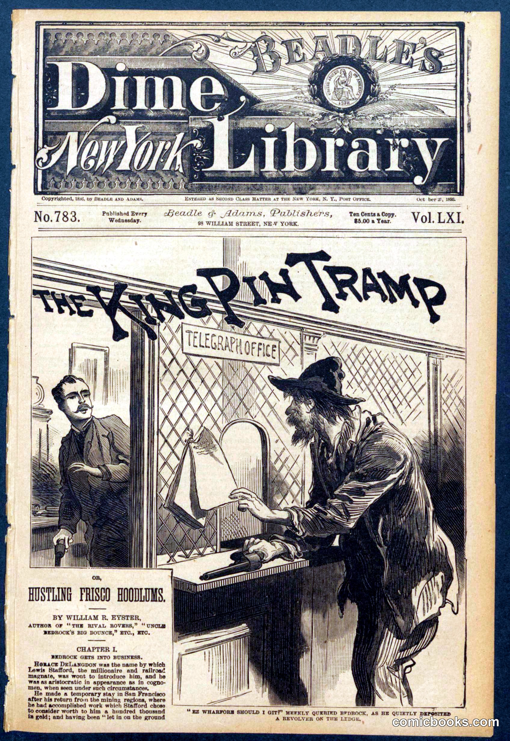 Beadle's New York Dime Library, No. 783