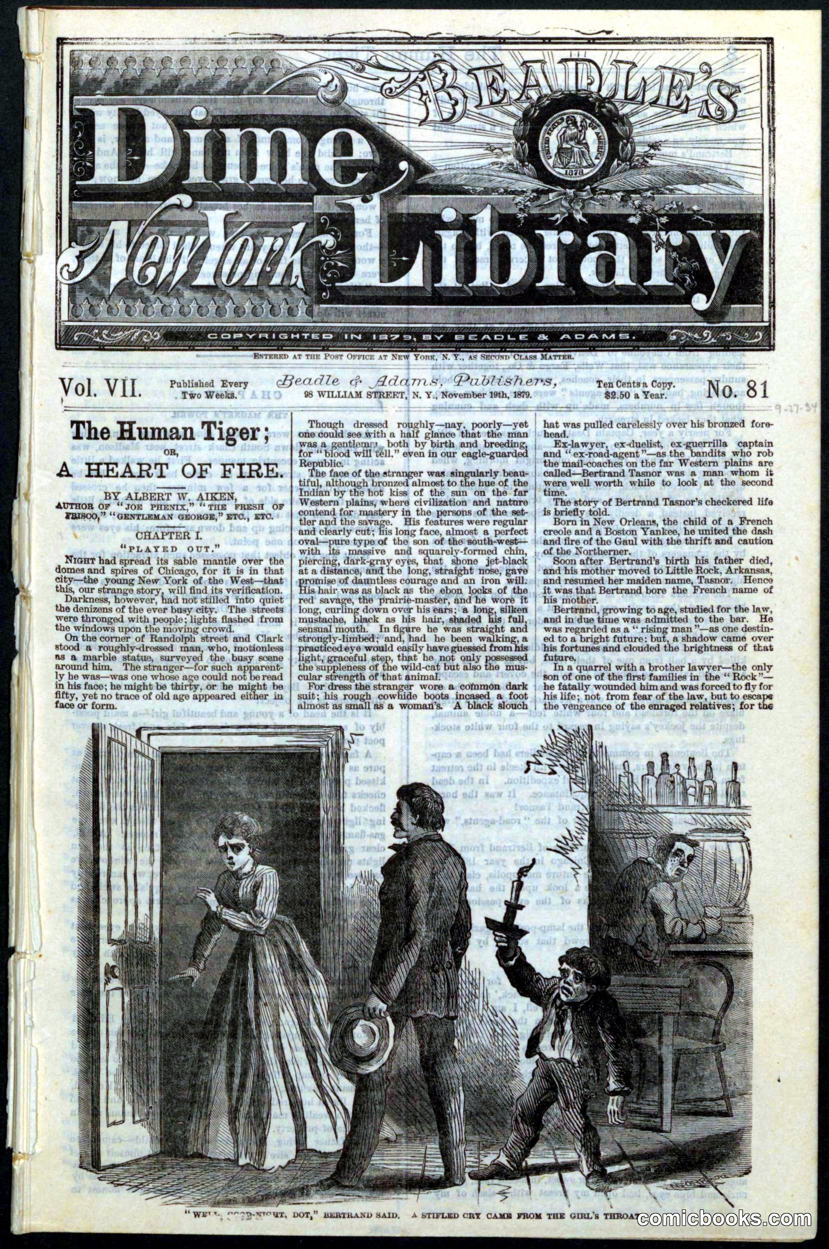 Beadle's New York Dime Library, No. 81