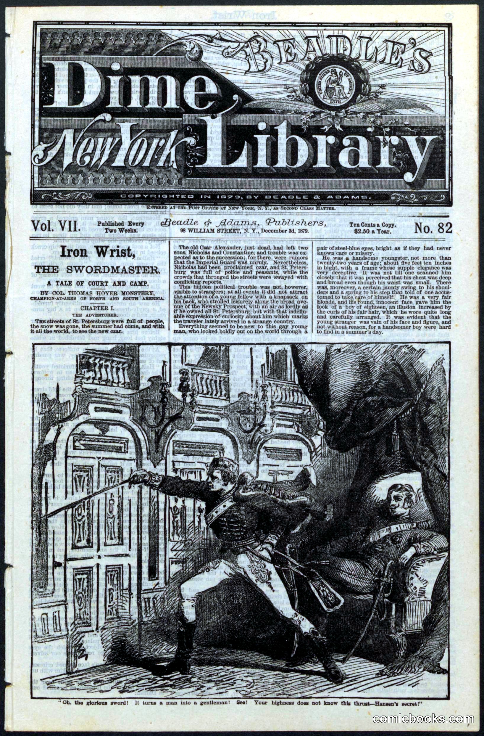 Beadle's New York Dime Library, No. 82