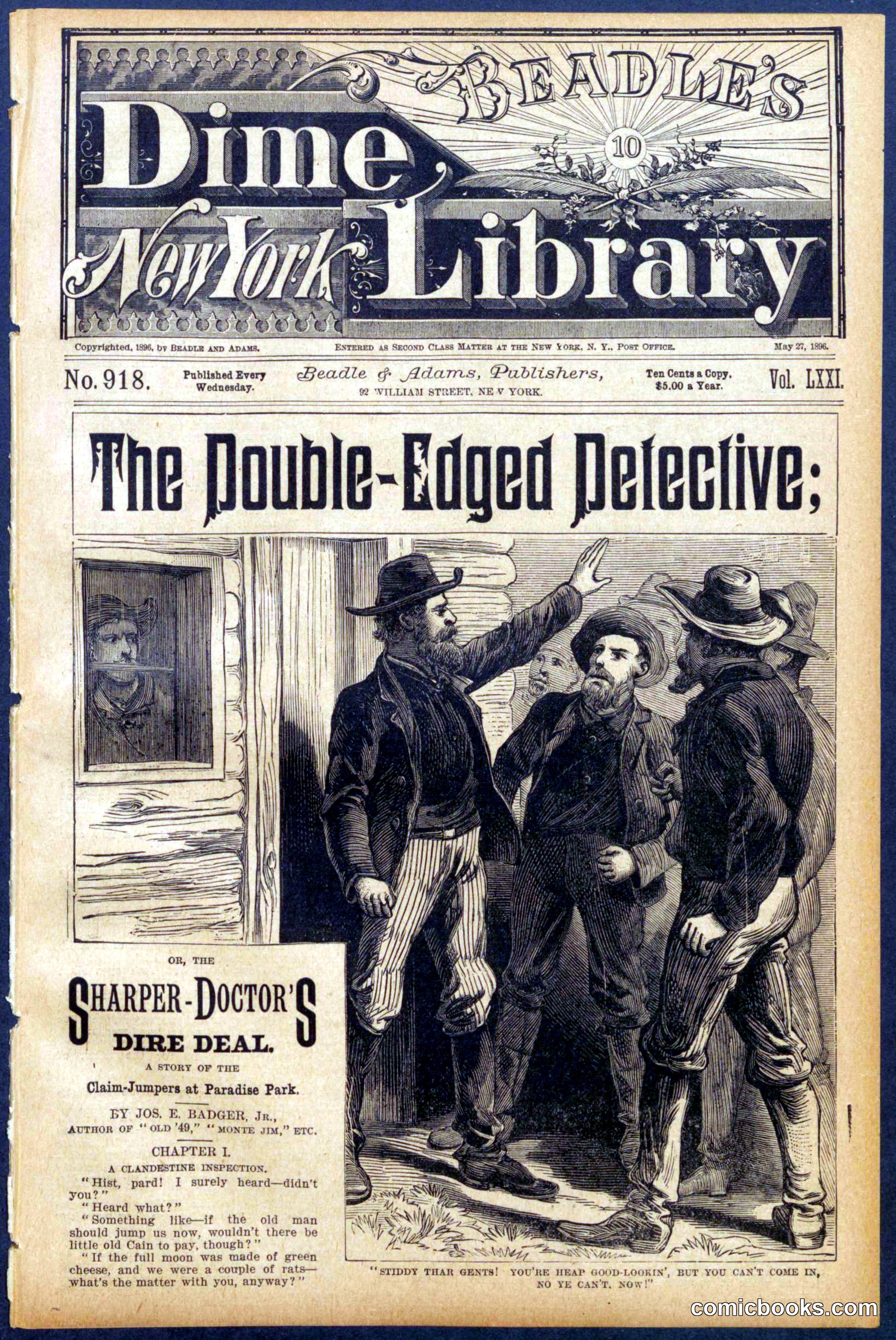 Beadle's Dime Library No. 918