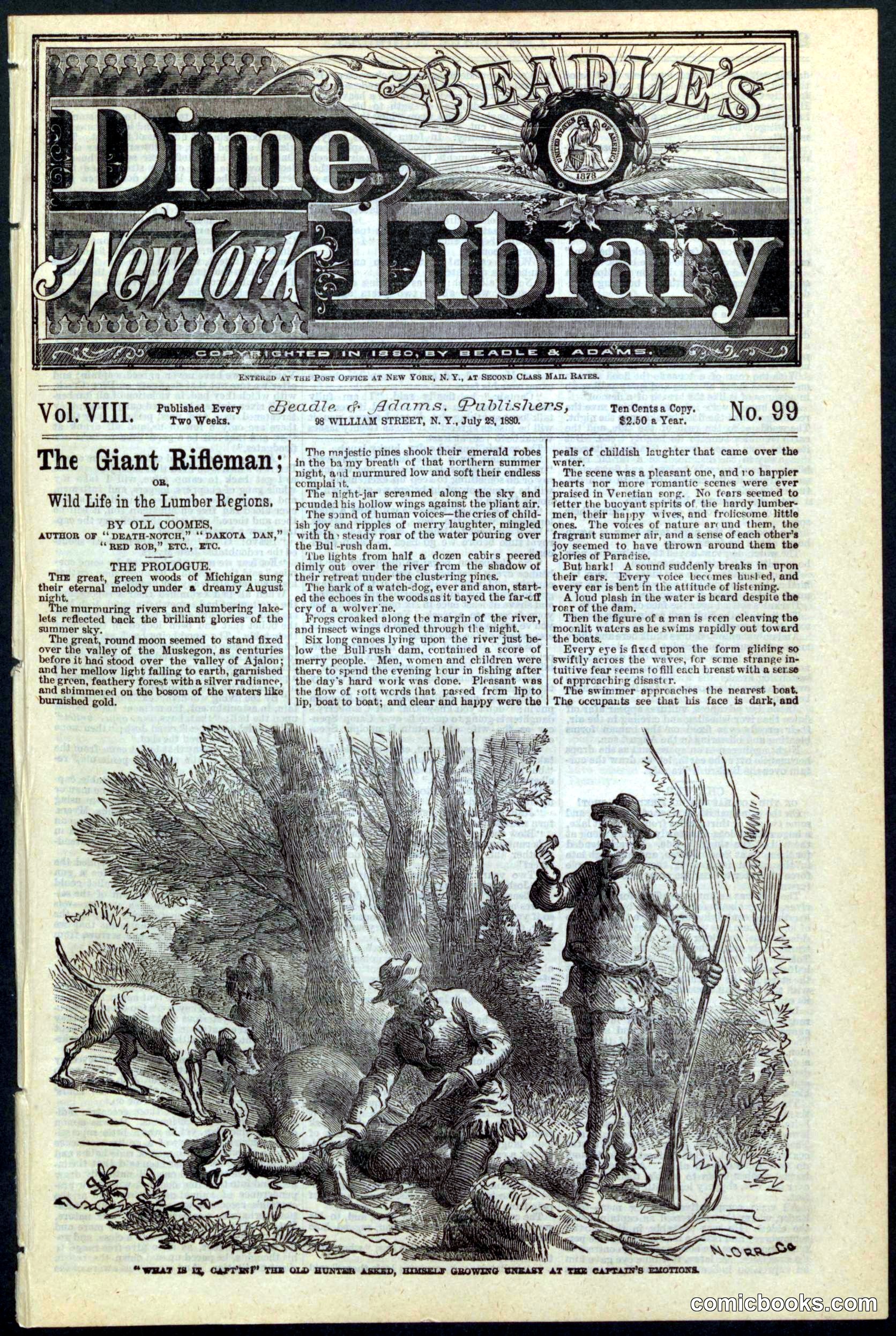 Beadle's New York Dime Library, No. 99