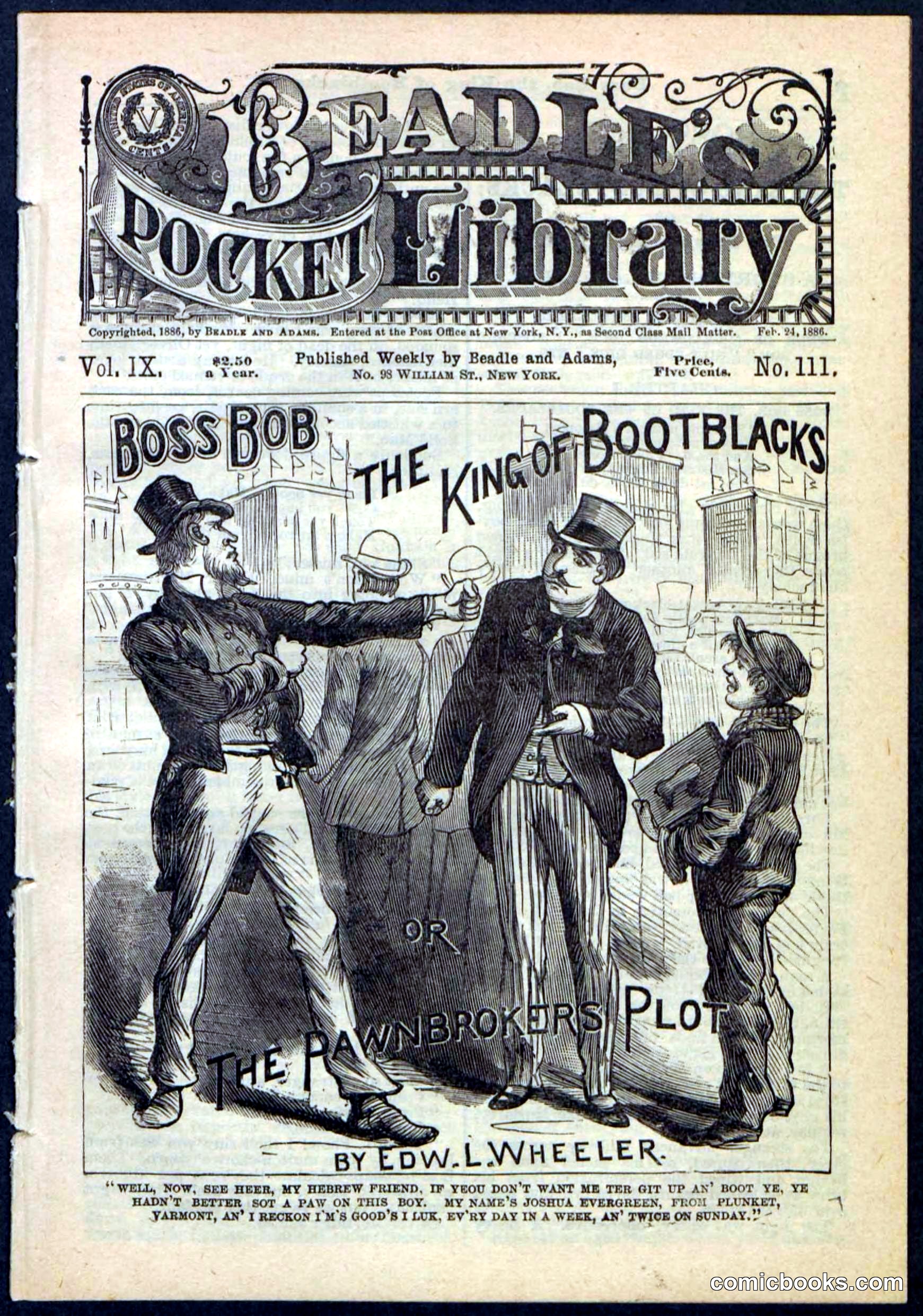Beadle's Pocket Library No. 111