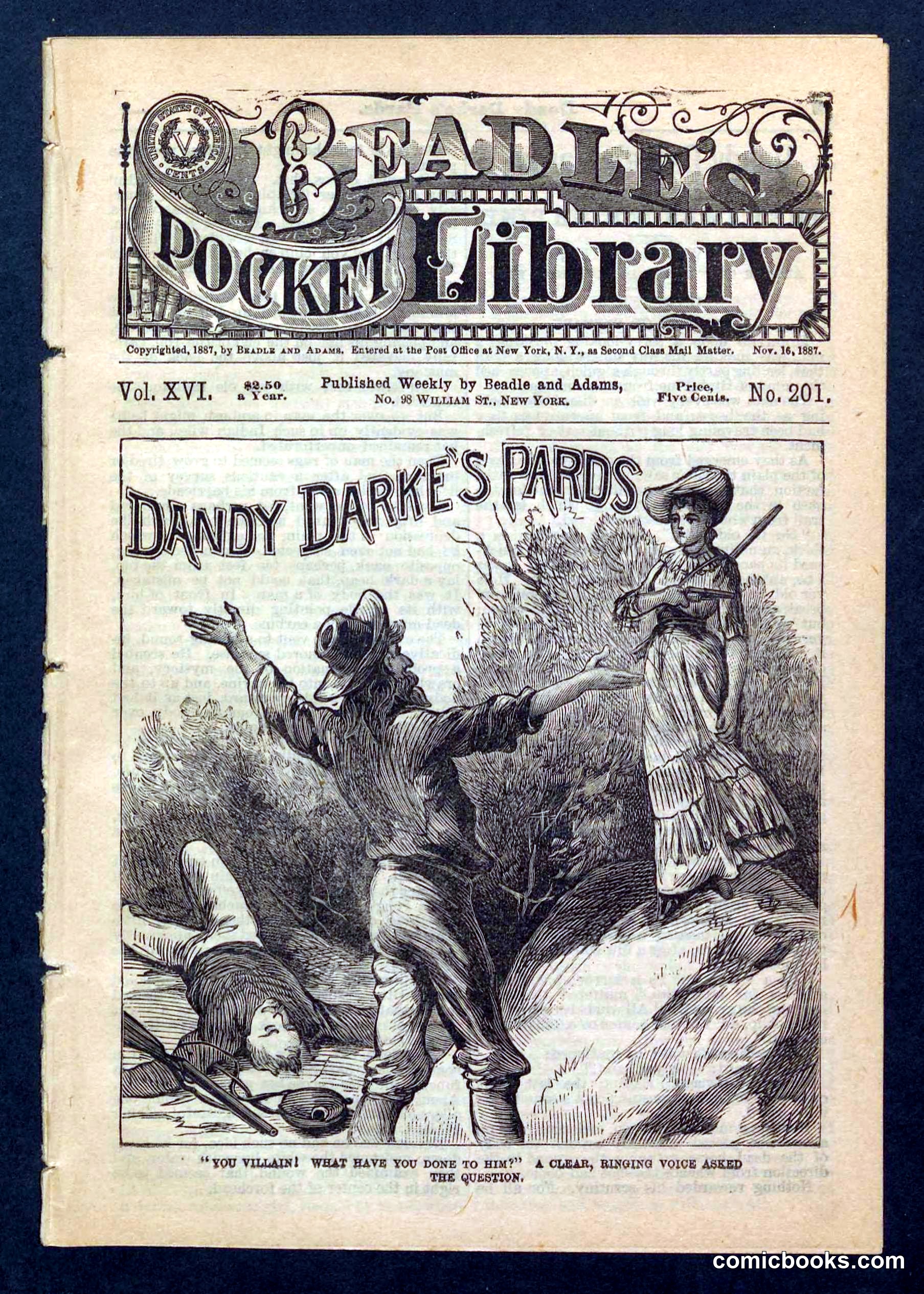 Beadle's Pocket Library No. 201: Dandy Darke's Pards
