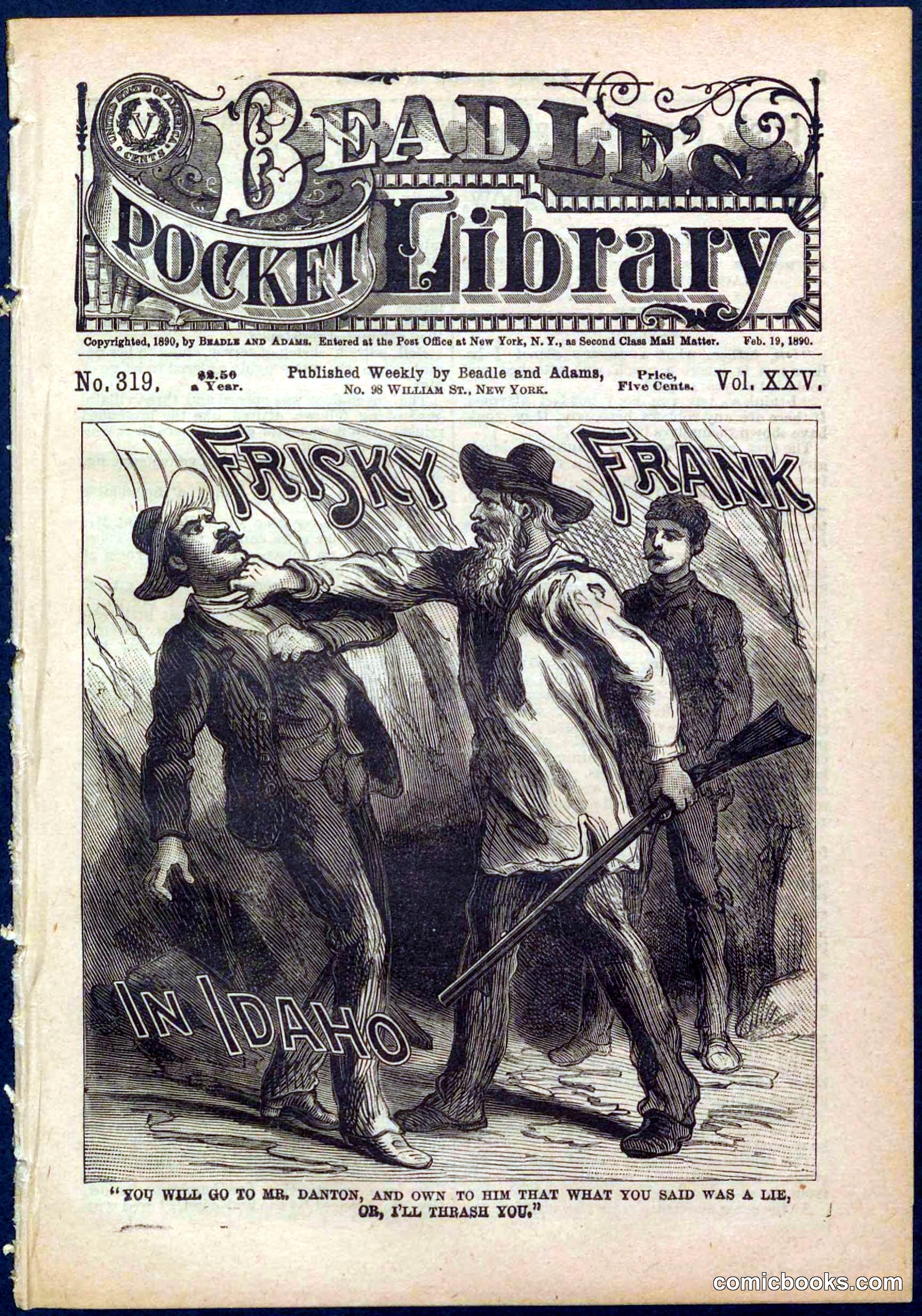 Beadle's Pocket Library No. 319