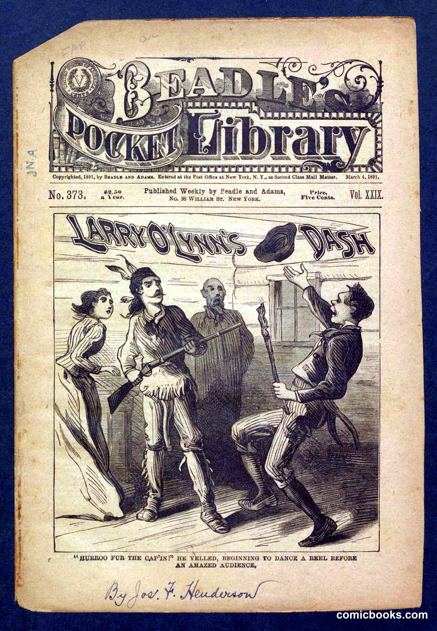 Beadle's Pocket Library No. 373