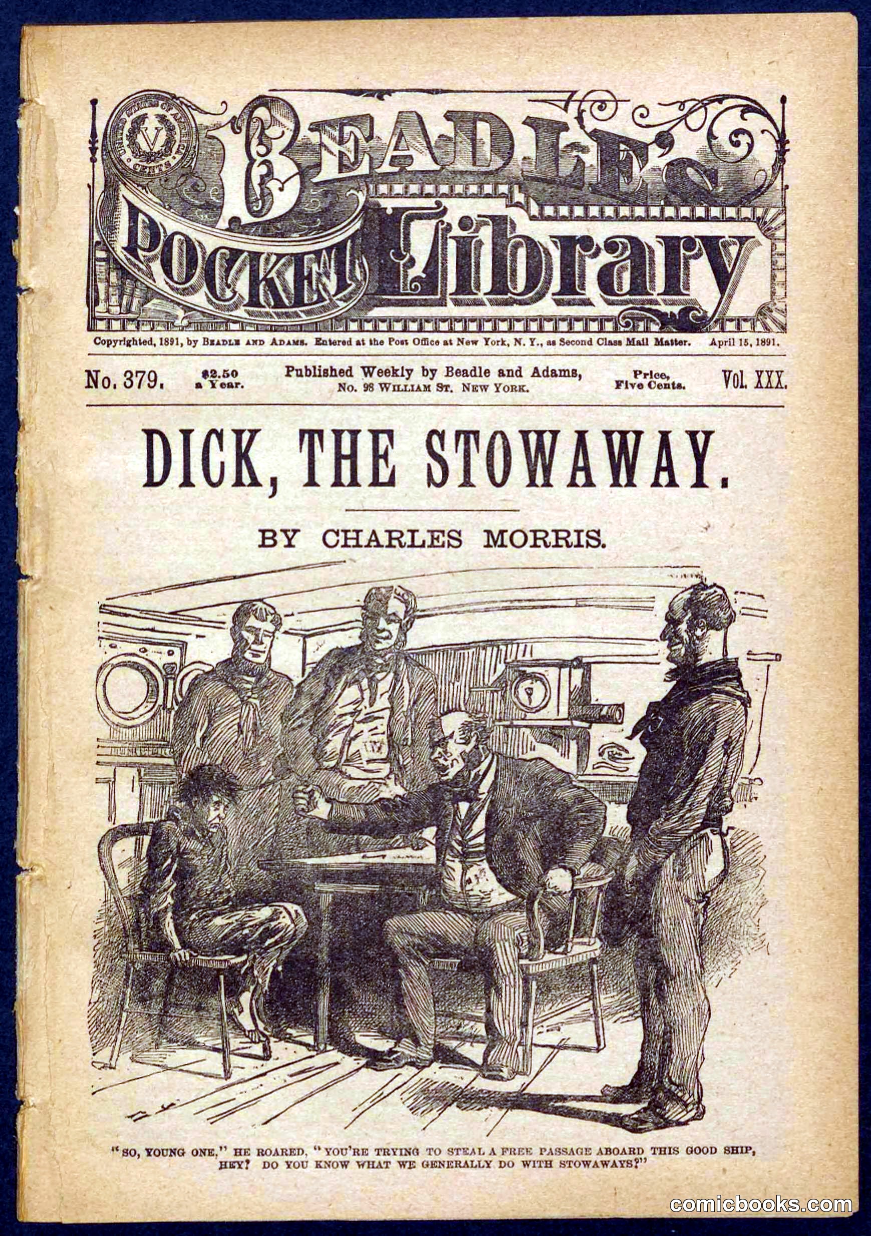 Beadle's Pocket Library No. 379: Dick, the Stowaway