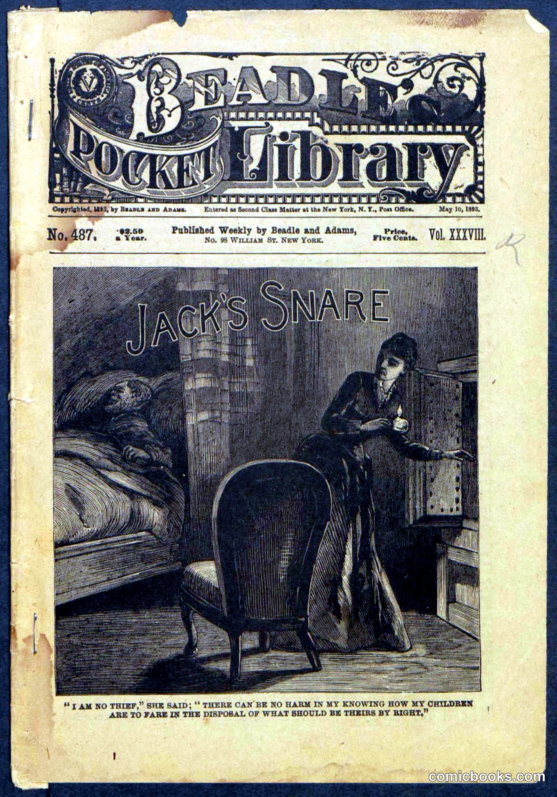 Beadle's Pocket Library No. 487: 'Jack's Snare'