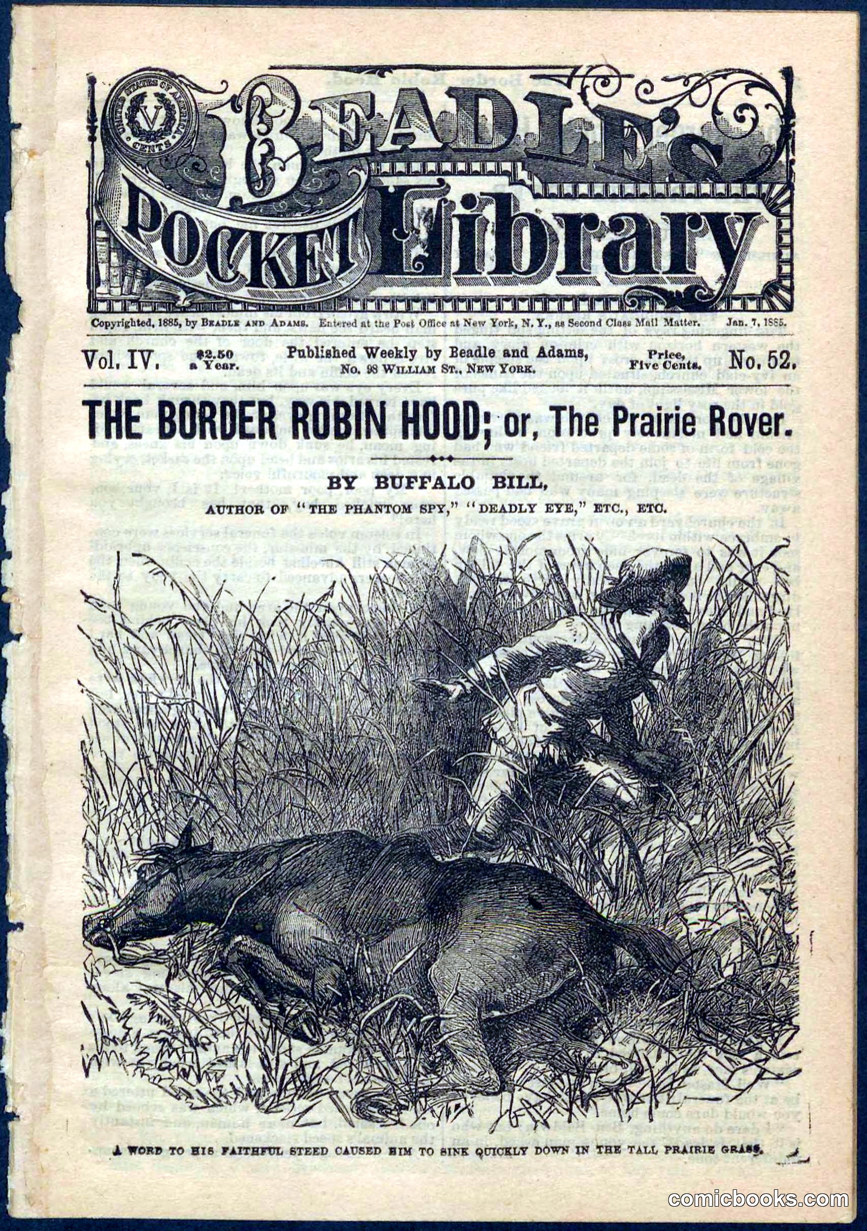 The Border Robin Hood; or, The Prairie Rover