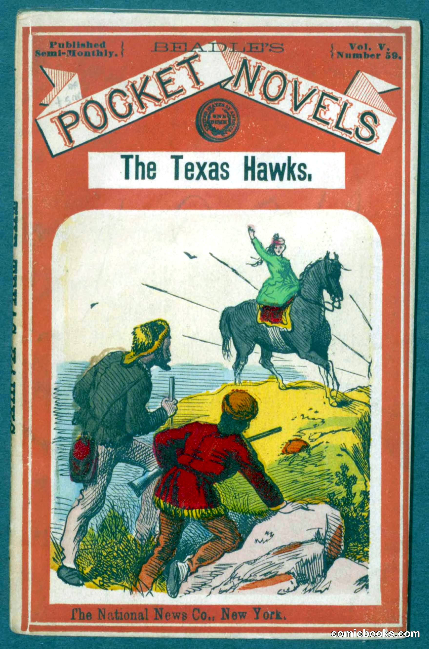 Beadle's Pocket Novels No. 59: The Texas Hawks