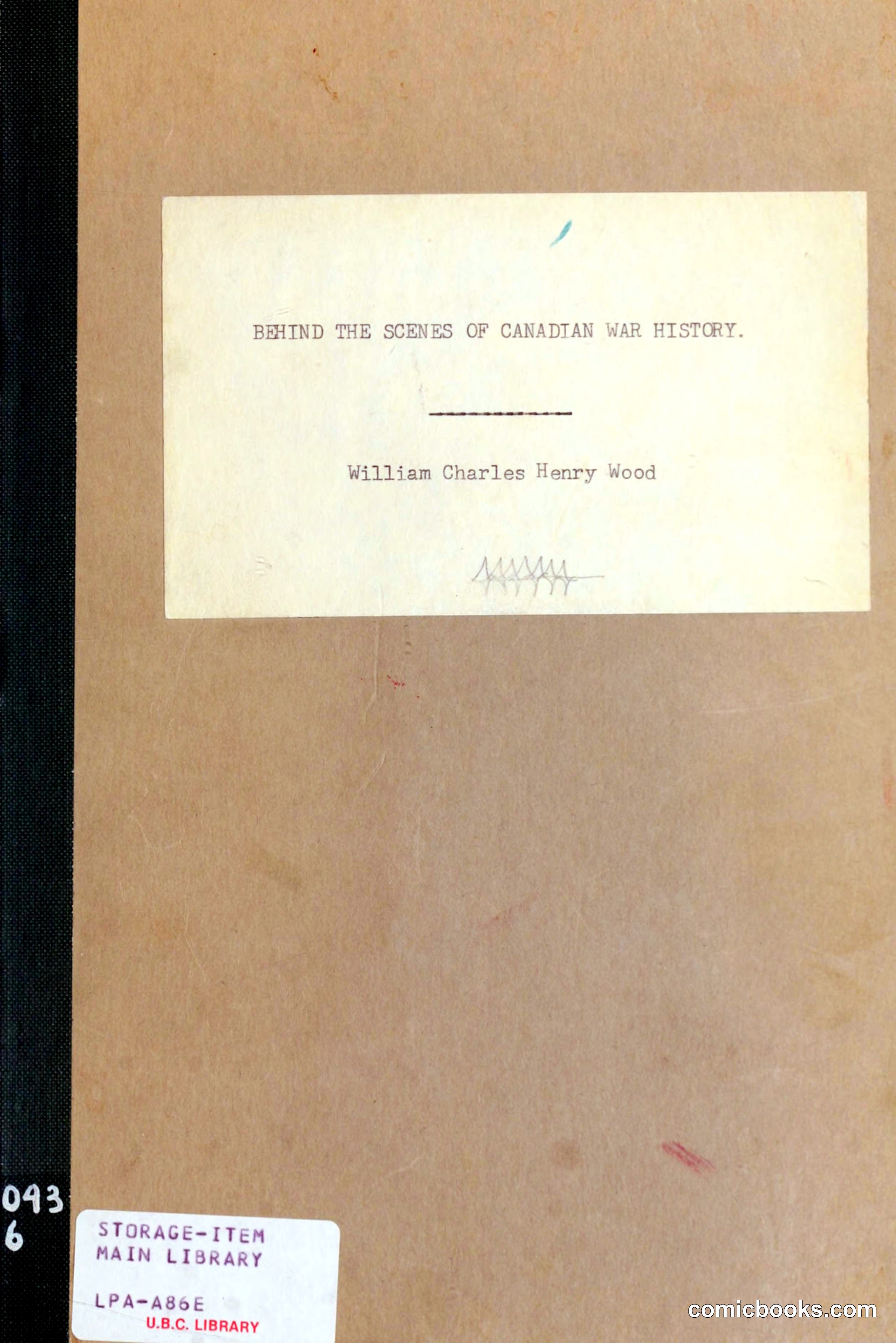 Behind the Scenes of Canadian War History