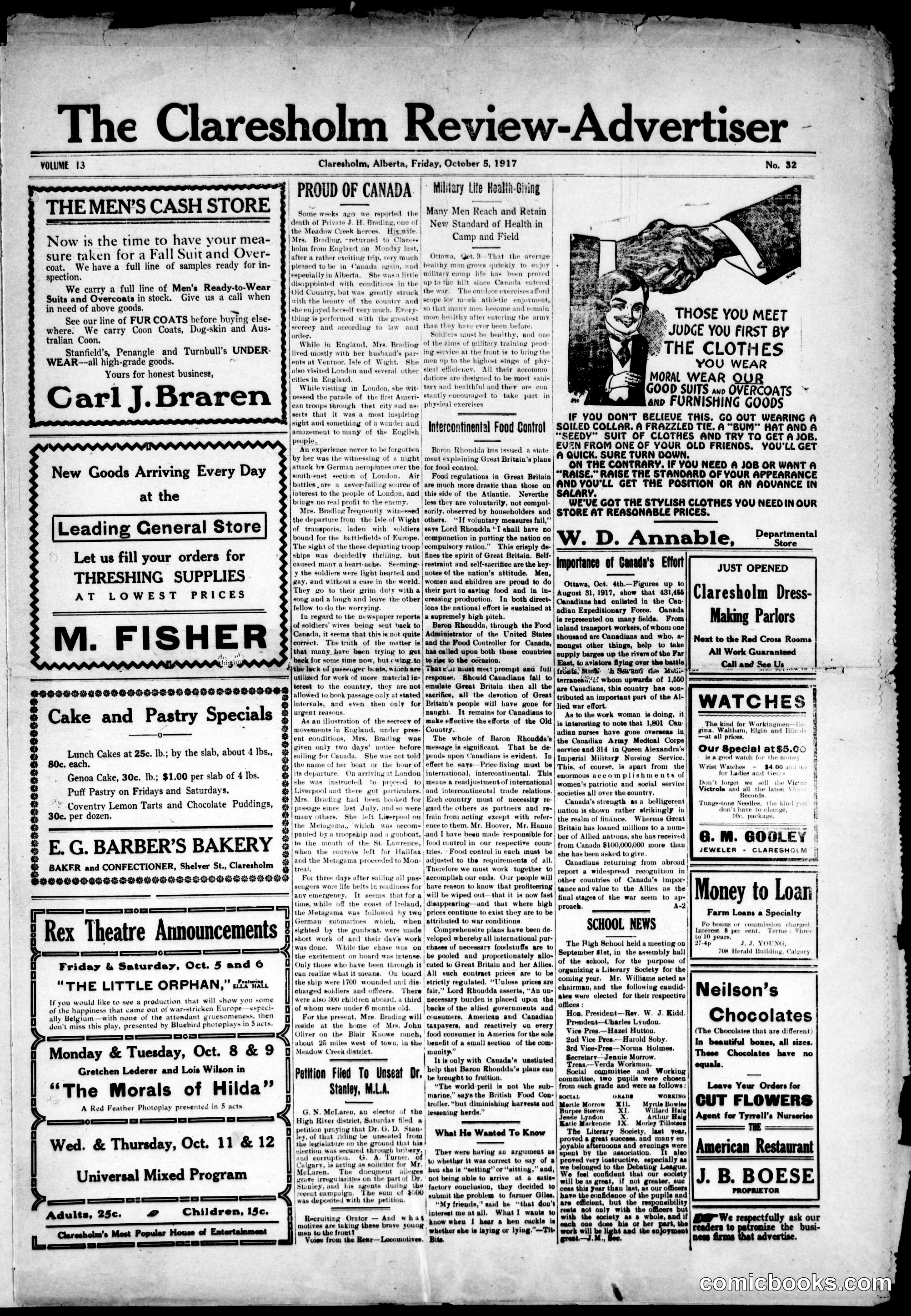 The Claresholm Review-Advertiser