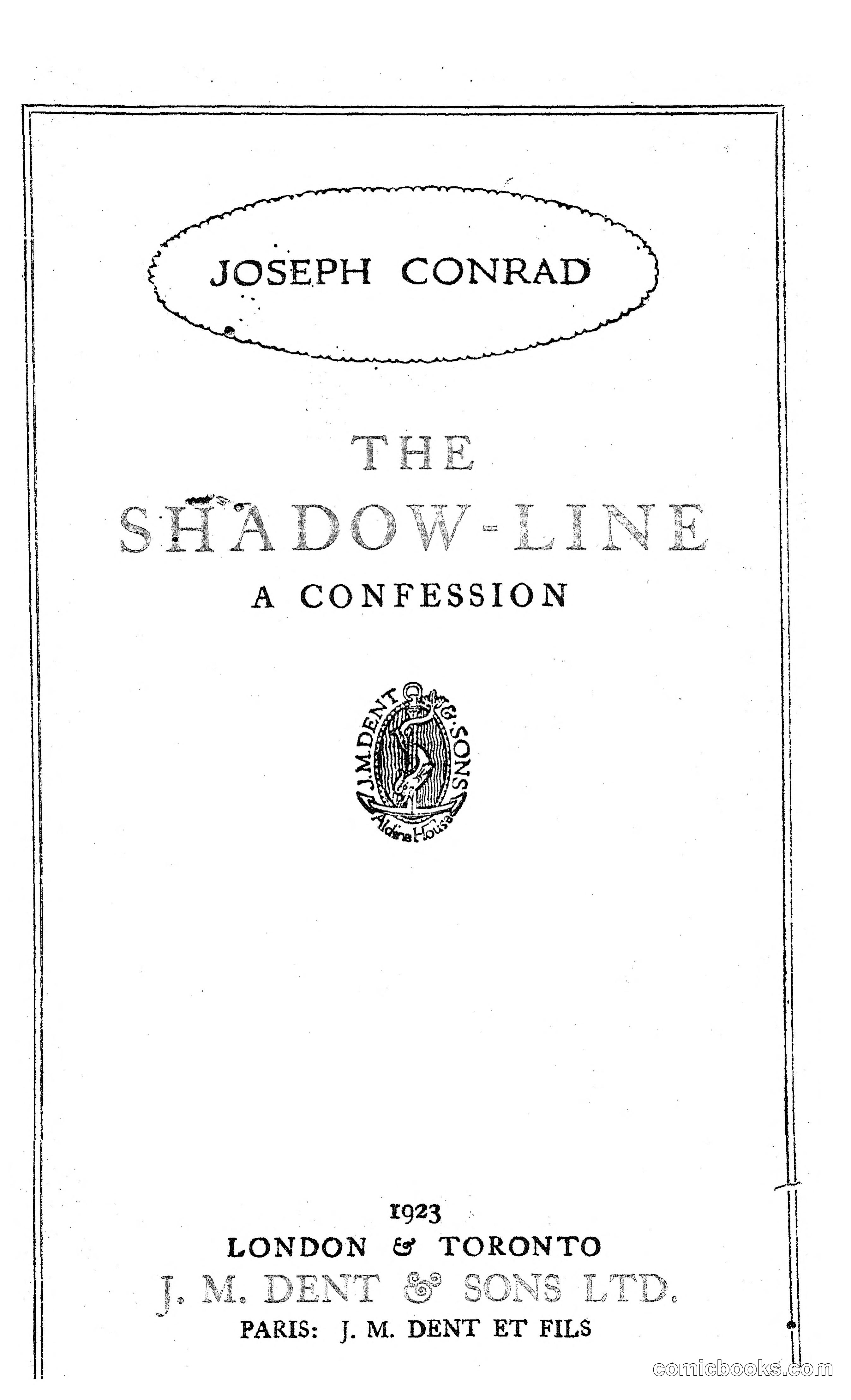 The Shadow-Line: A Confession