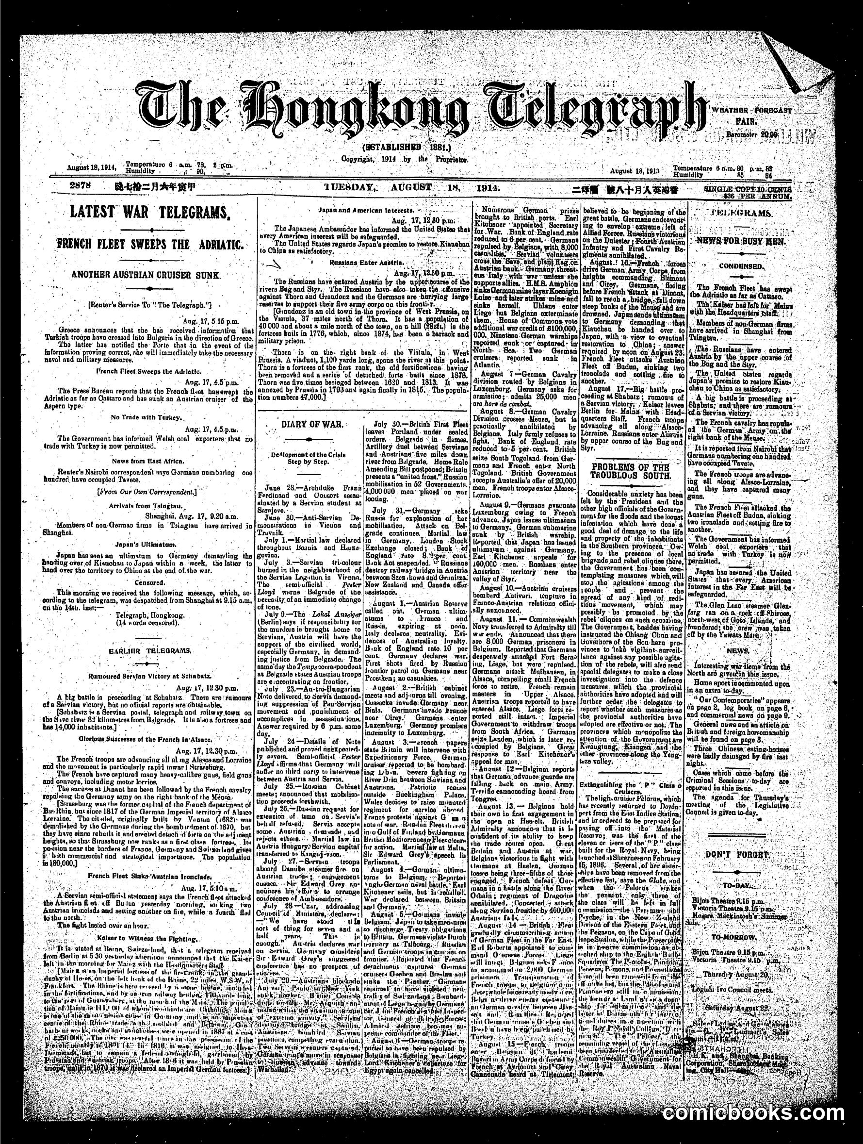 The Hong Kong Telegraph
