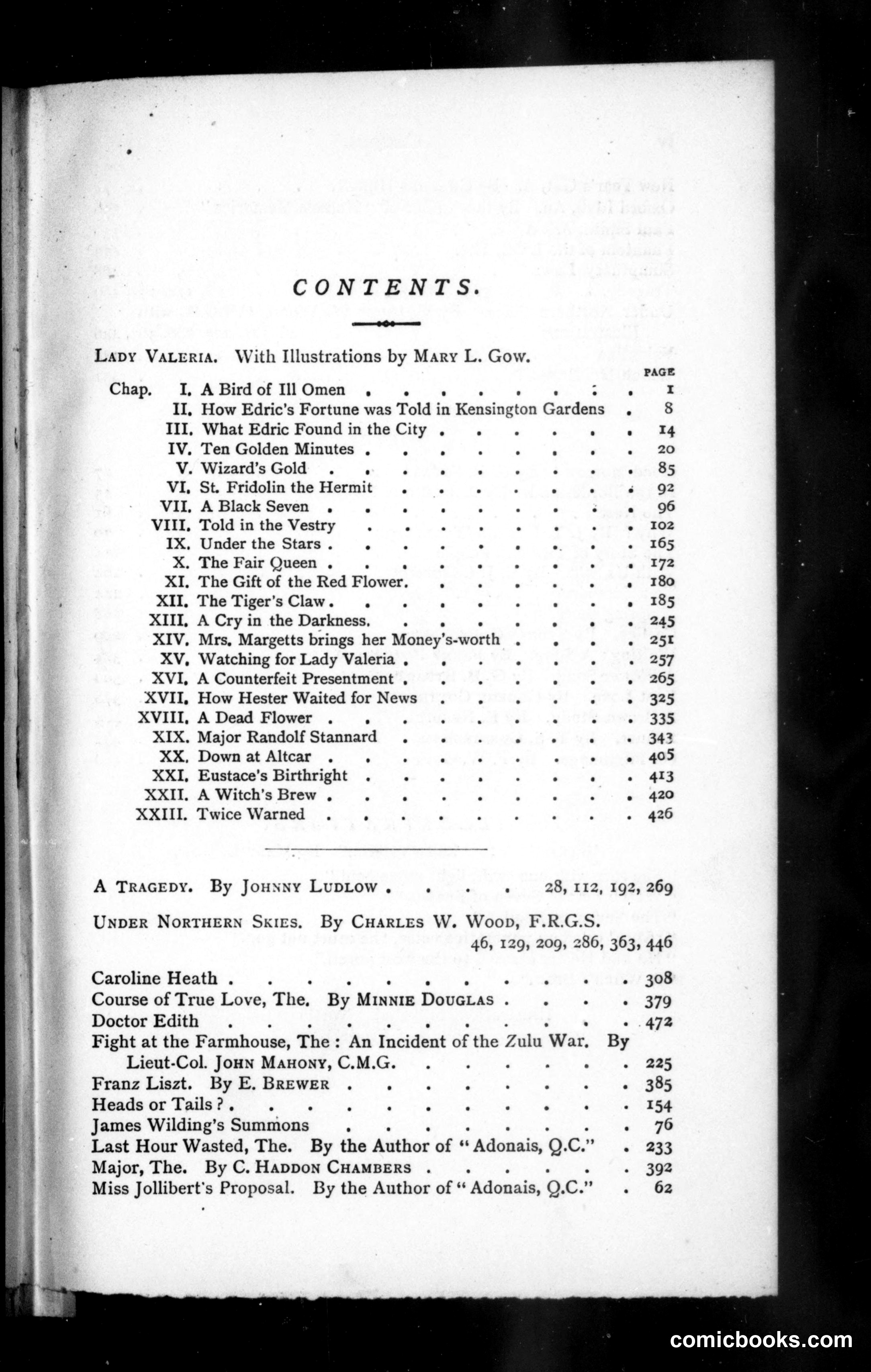 The Argosy, Vol. 41 (1886): Table of Contents