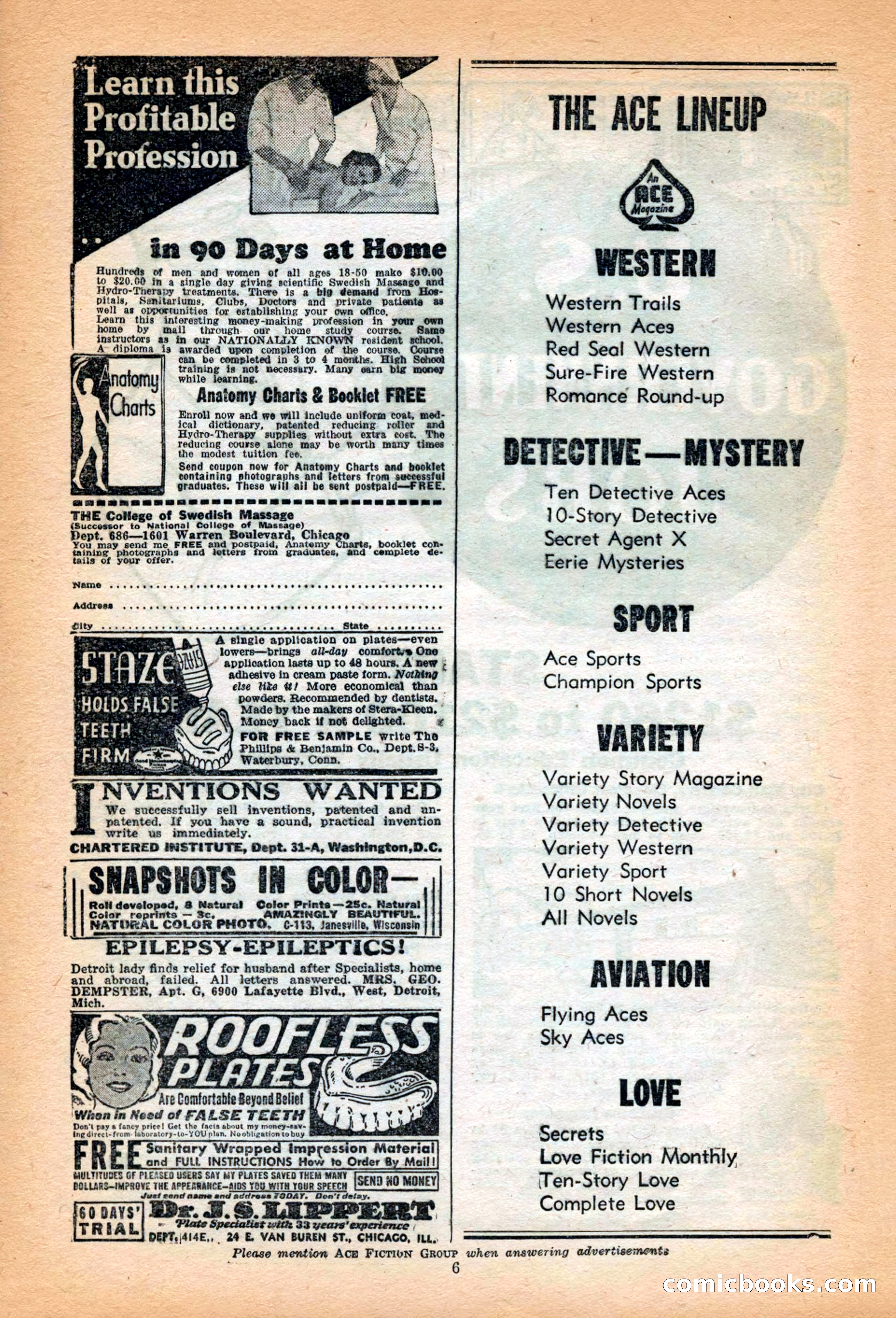 10 Short Novels Magazine — page 8: Pulp Fiction, 1938