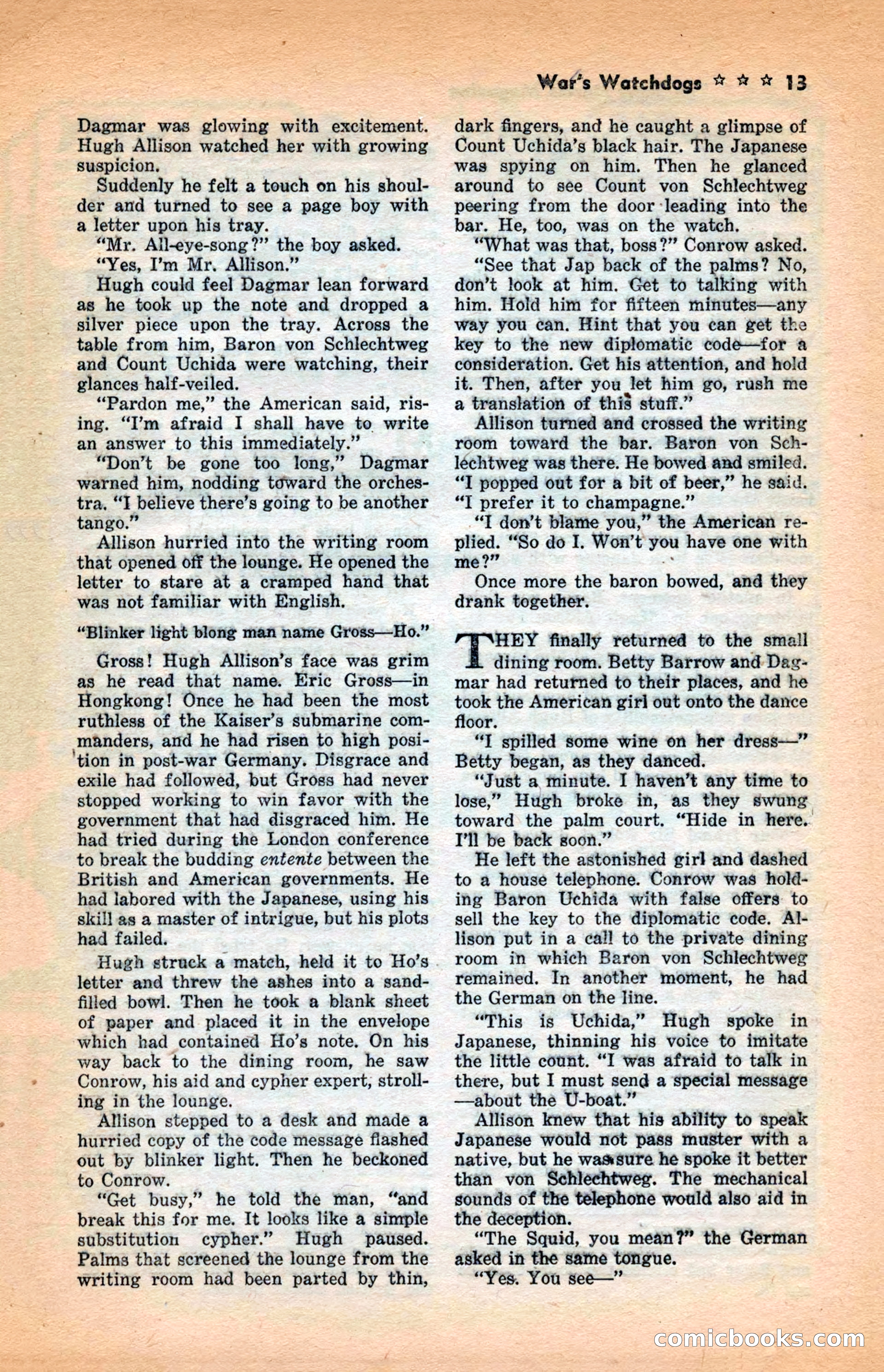 10 Short Novels Magazine — page 15: Pulp Fiction, 1938