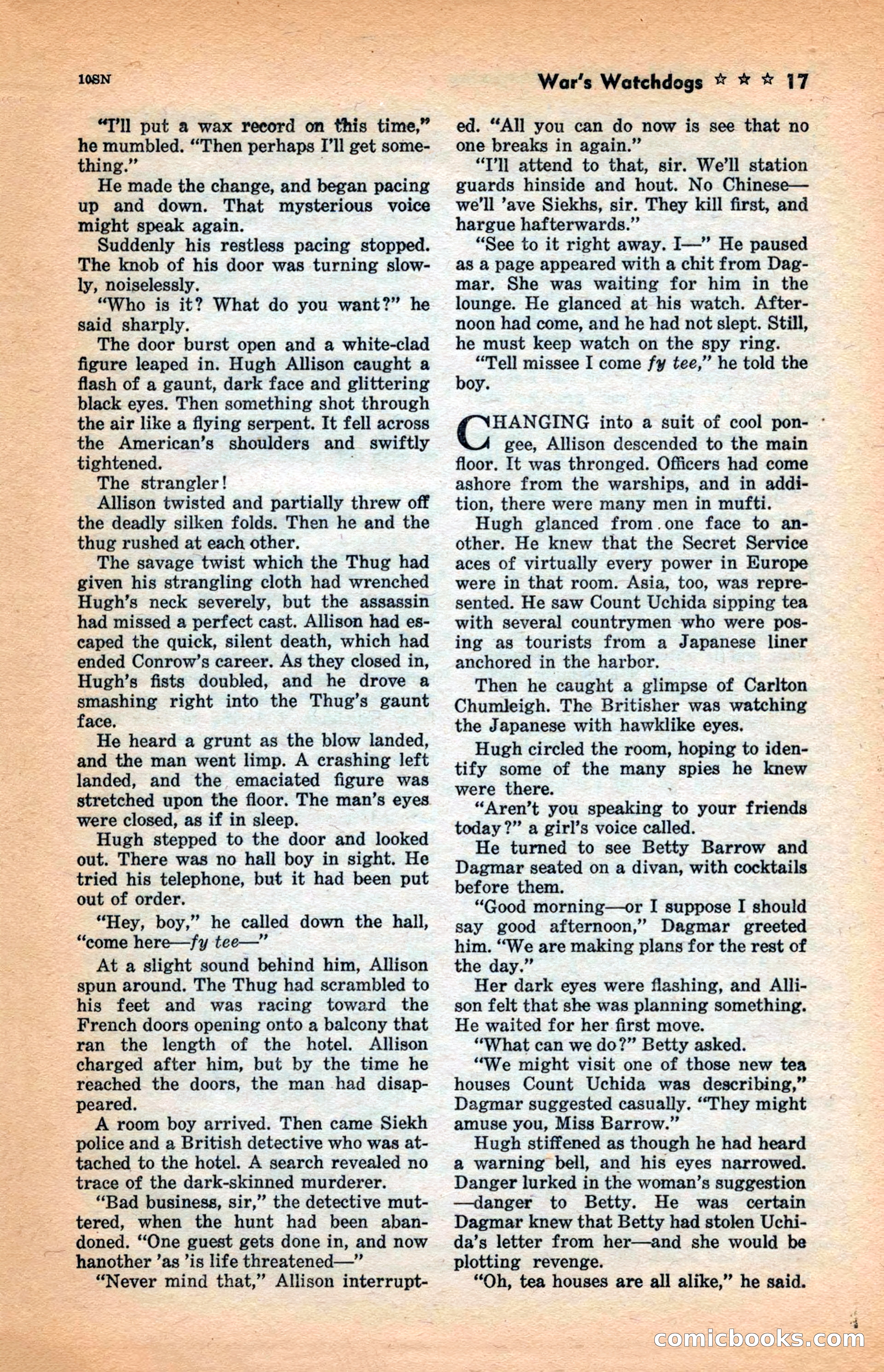 10 Short Novels Magazine — page 19: Pulp Fiction, 1938