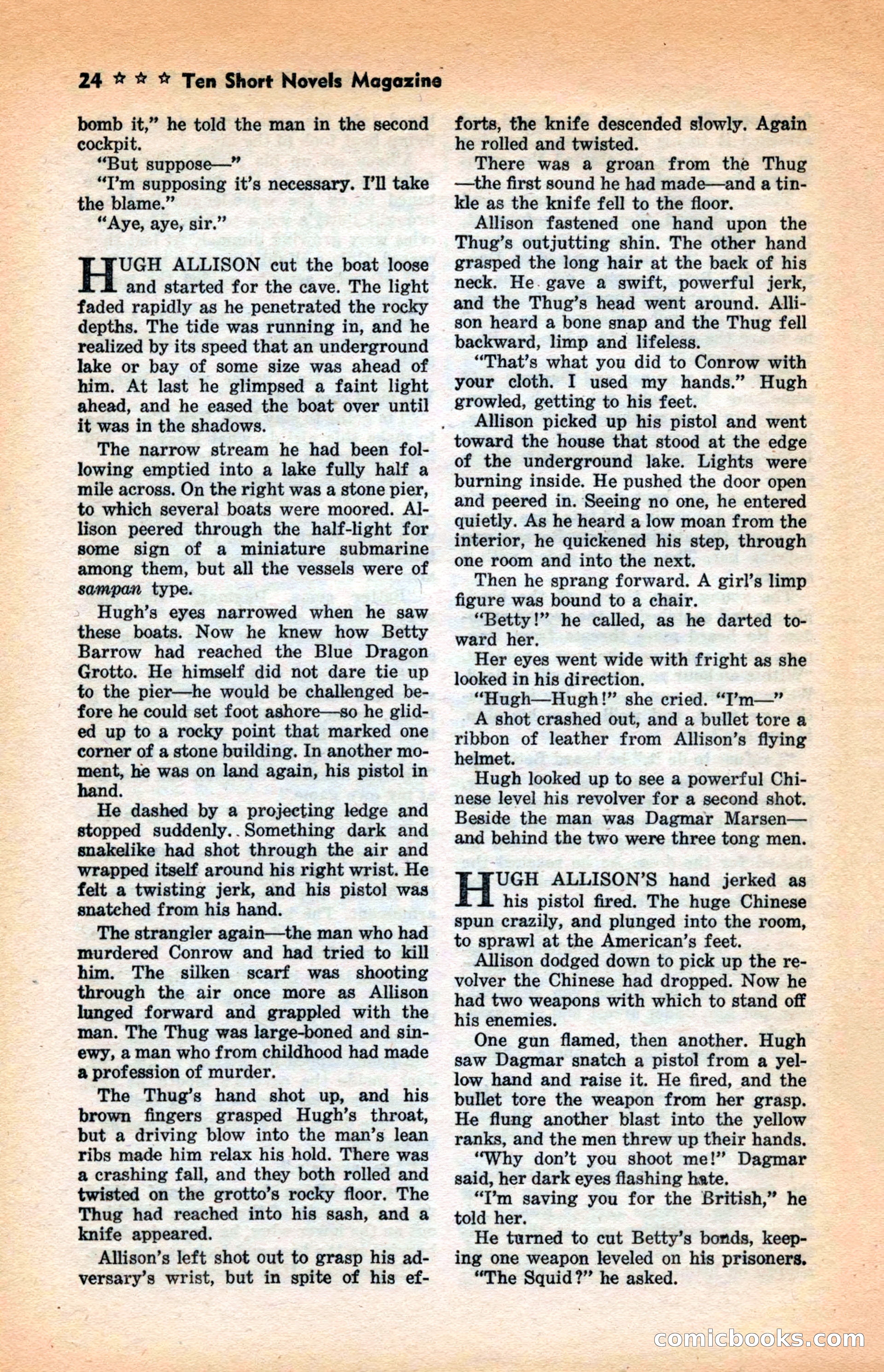 10 Short Novels Magazine — page 26: Pulp Fiction, 1938