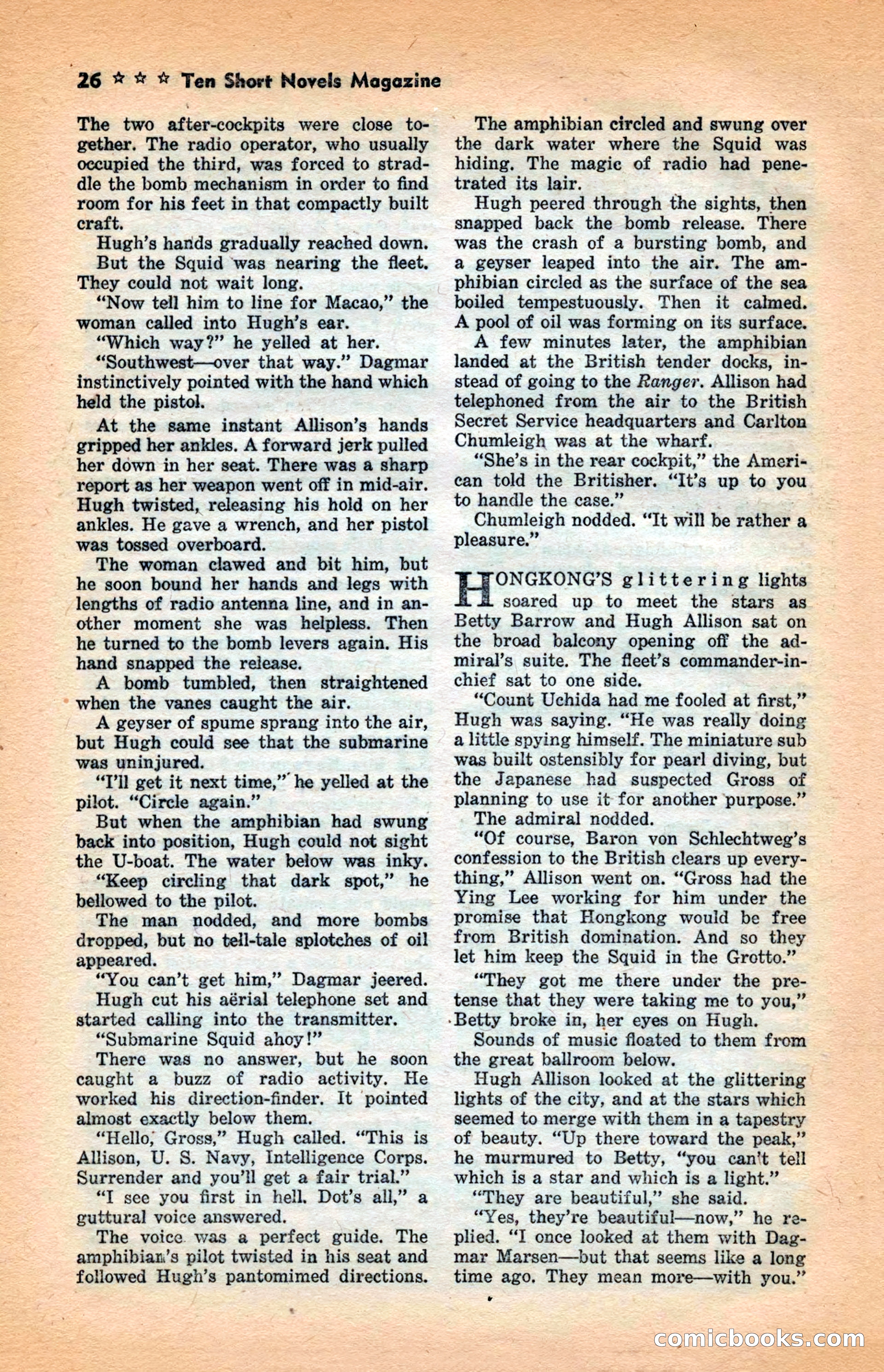 10 Short Novels Magazine — page 28: Pulp Fiction, 1938