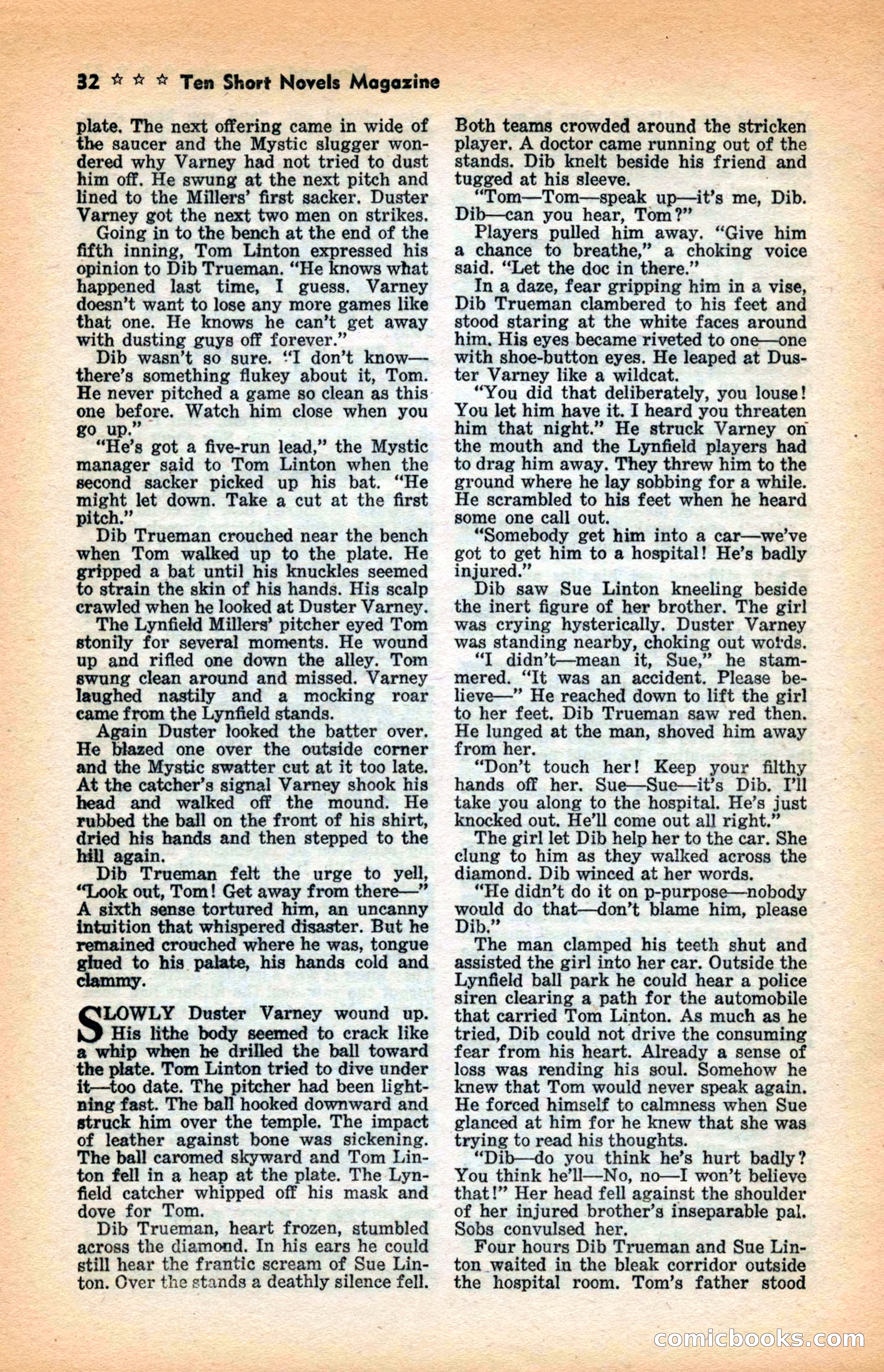 10 Short Novels Magazine — page 34: Pulp Fiction, 1938