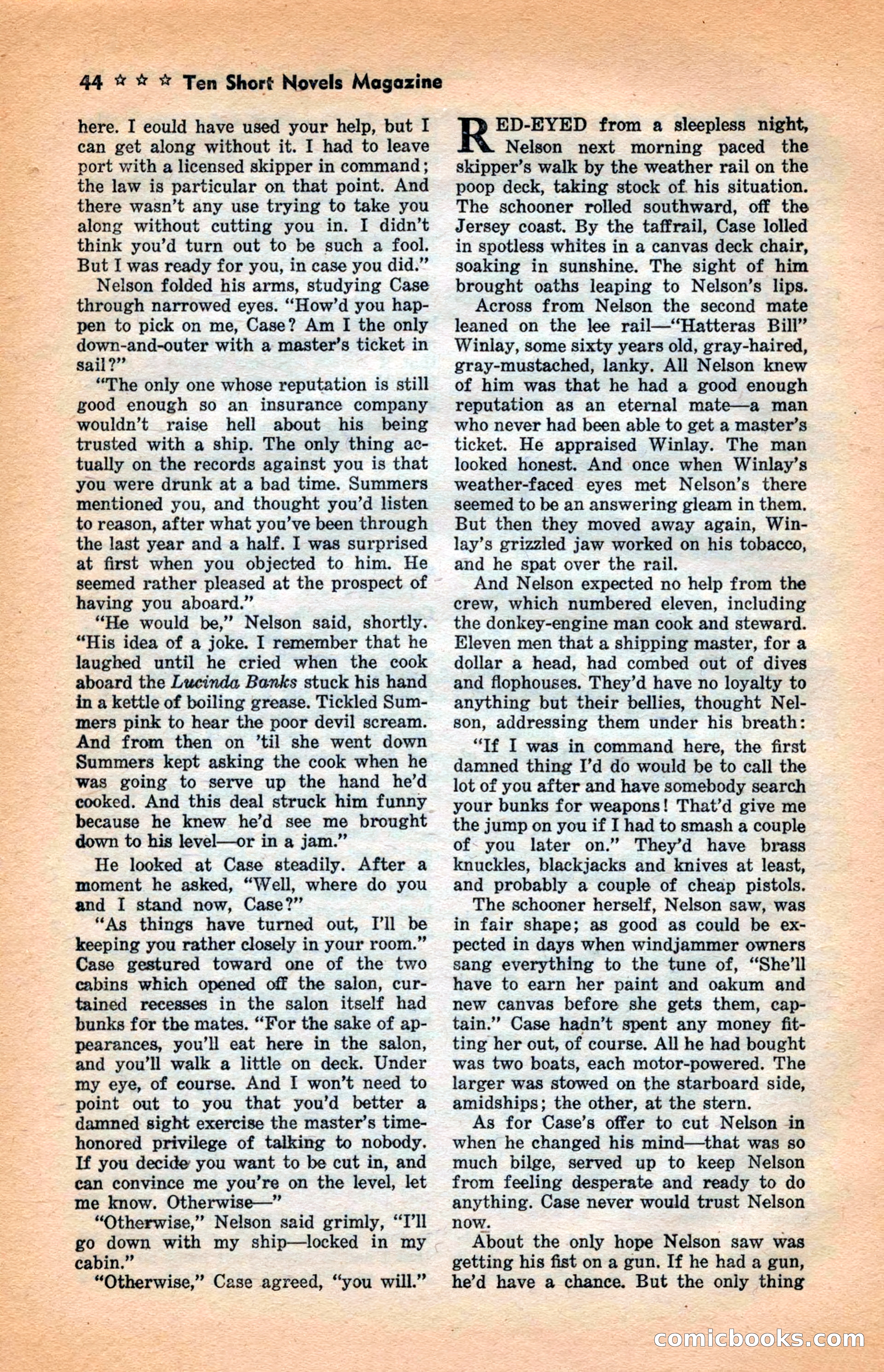 10 Short Novels Magazine — page 46: Pulp Fiction, 1938