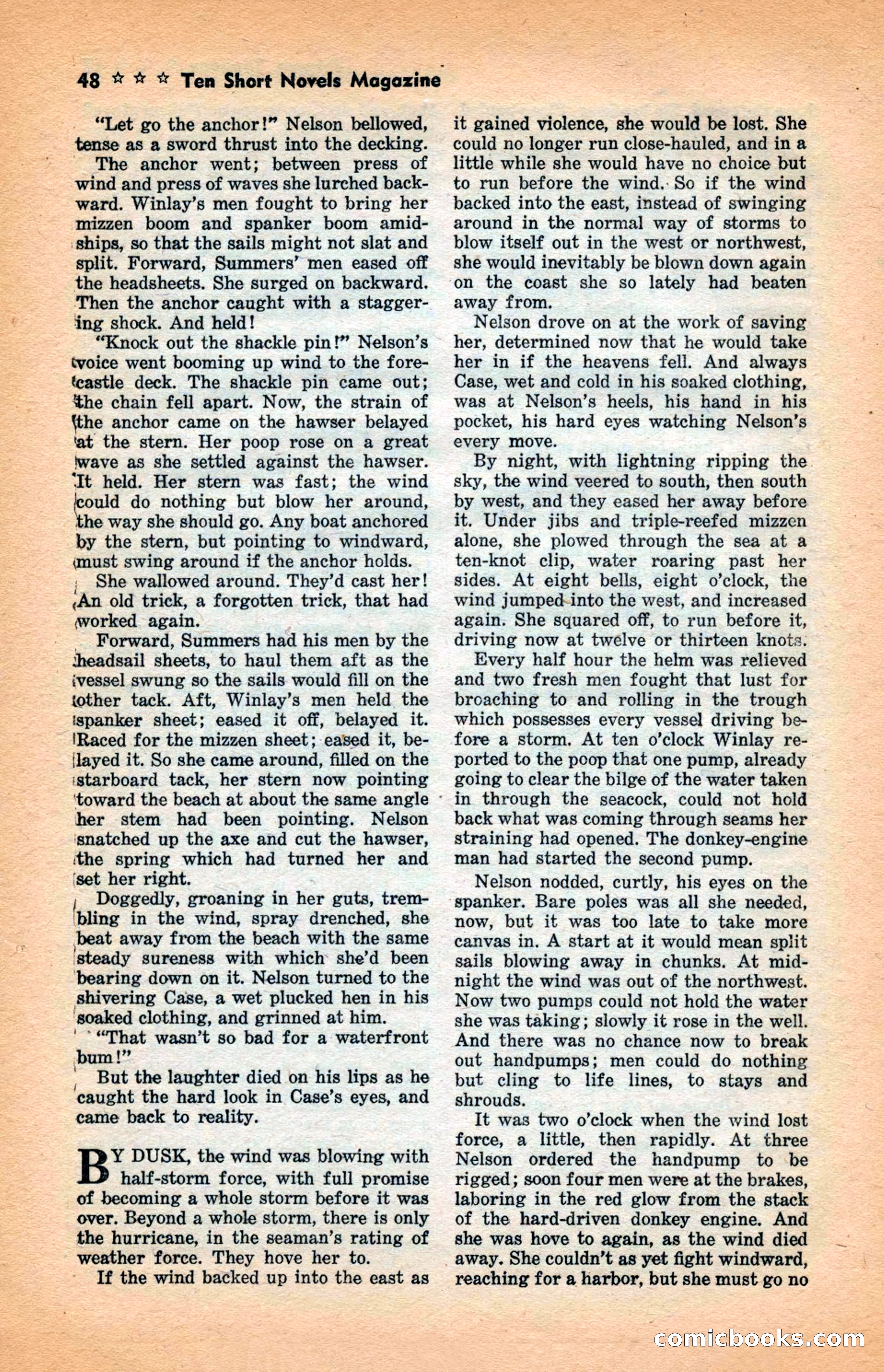 10 Short Novels Magazine — page 50: Pulp Fiction, 1938