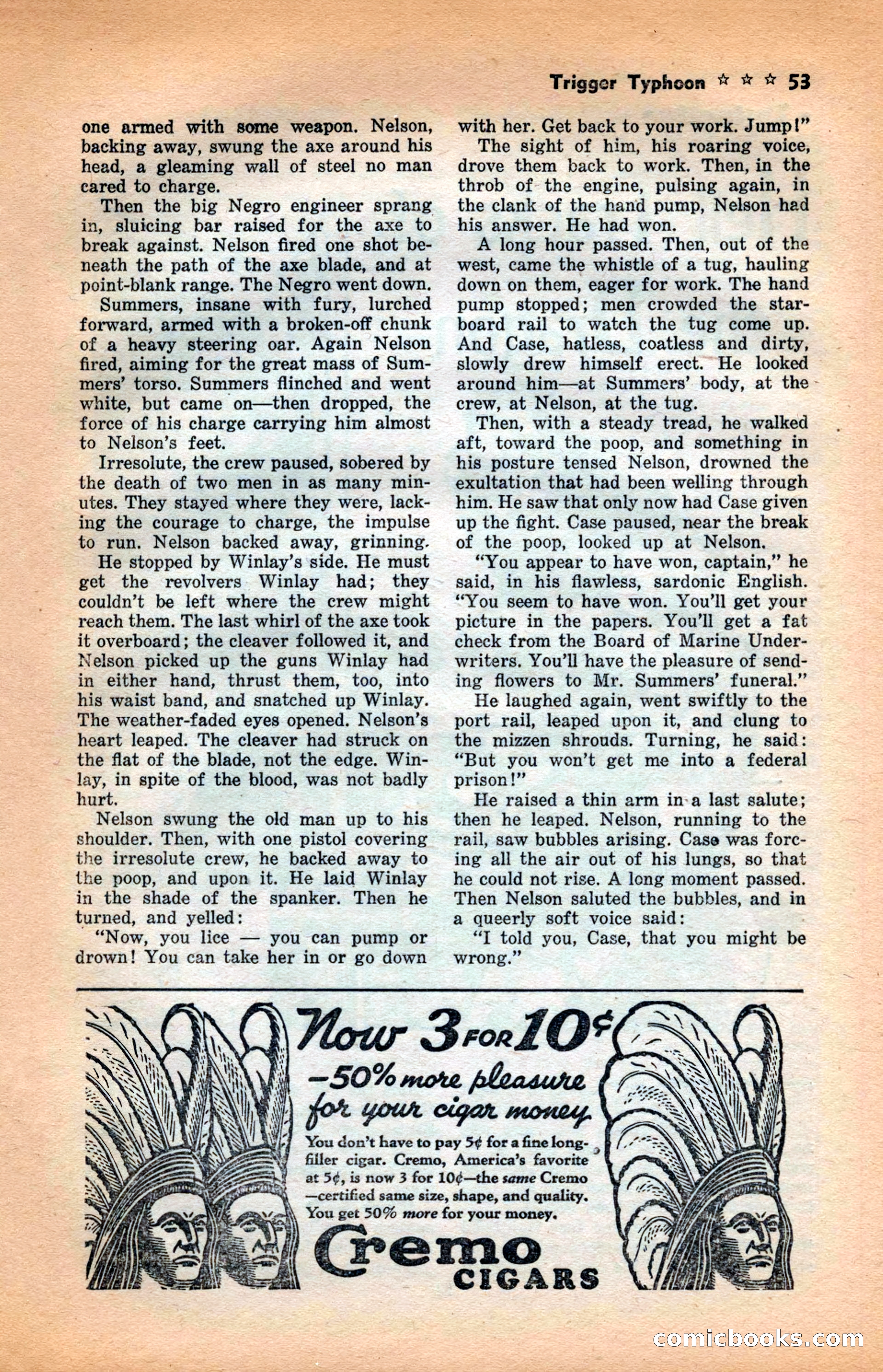 10 Short Novels Magazine — page 55: Pulp Fiction, 1938