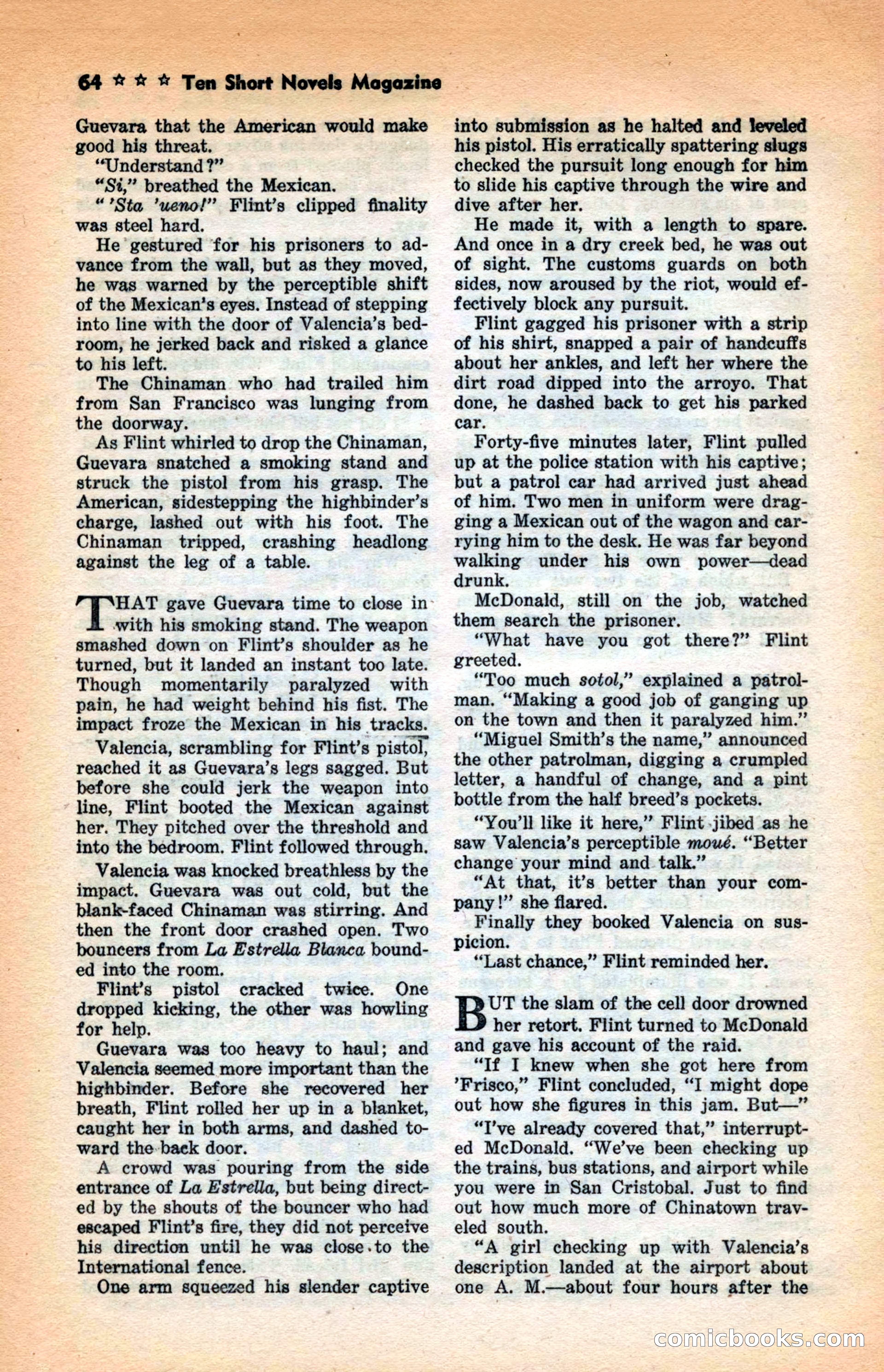 10 Short Novels Magazine — page 66: Pulp Fiction, 1938