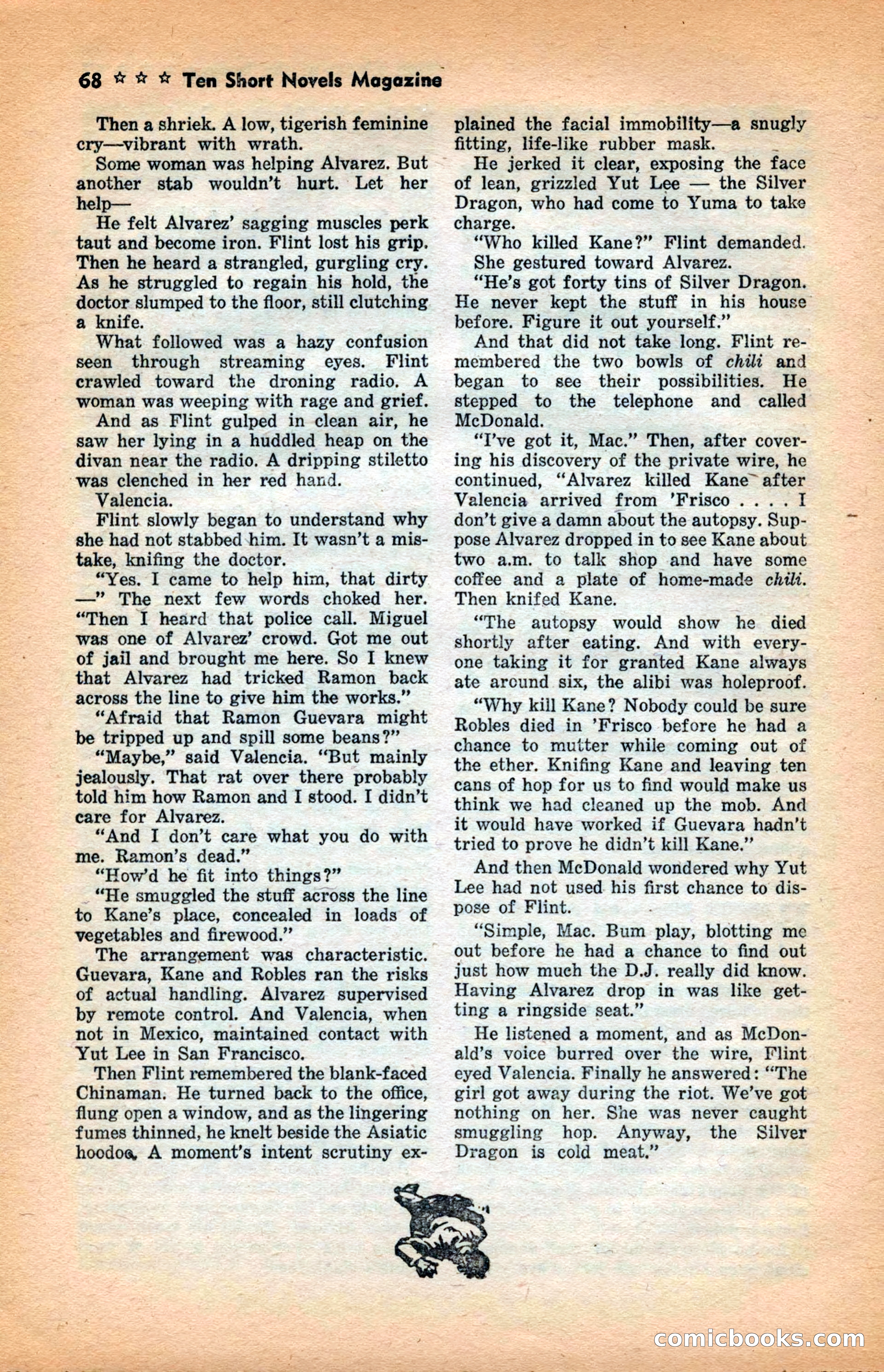 10 Short Novels Magazine — page 70: Pulp Fiction, 1938