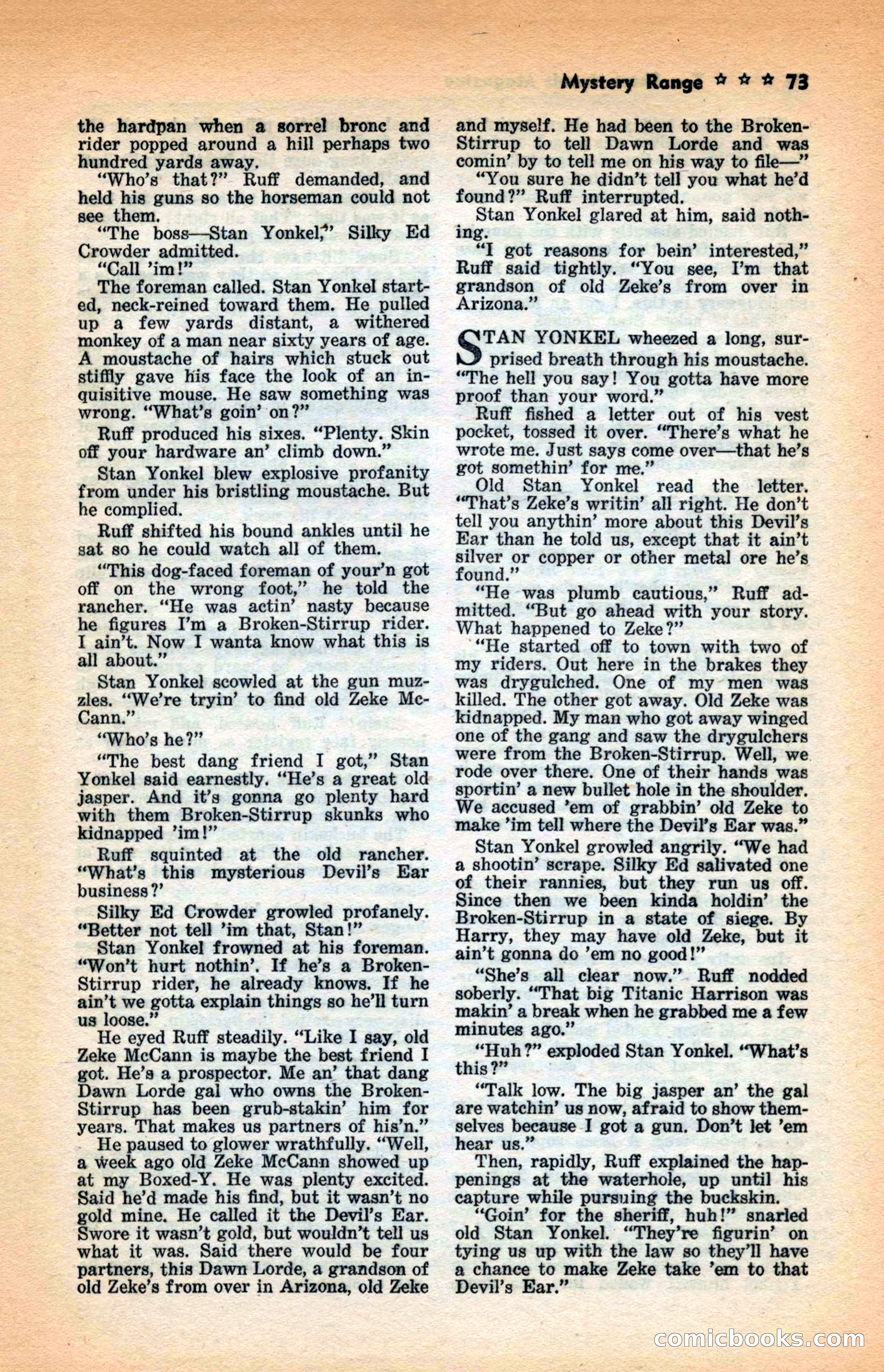 10 Short Novels Magazine — page 75: Pulp Fiction, 1938