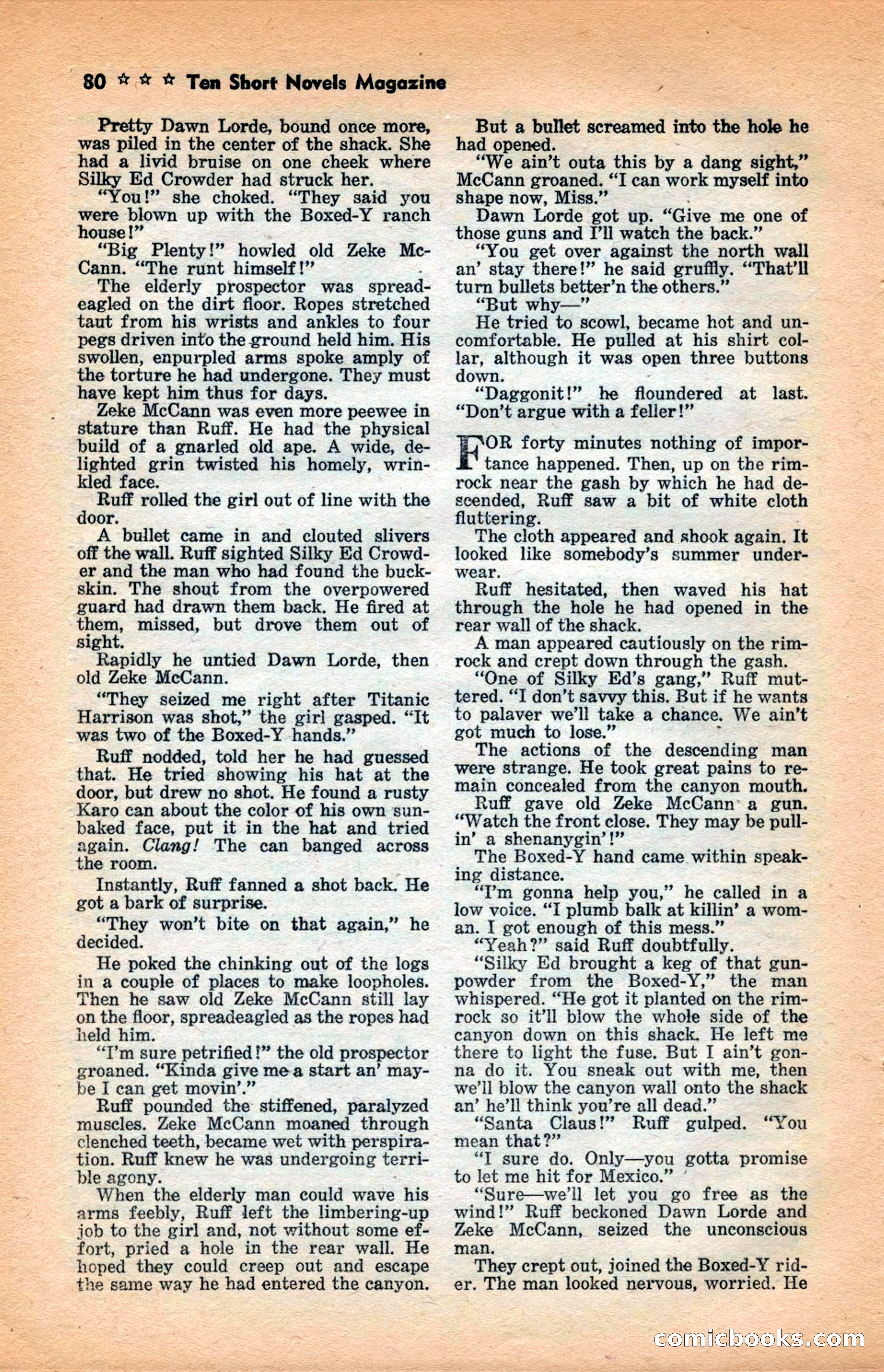 10 Short Novels Magazine — page 82: Pulp Fiction, 1938