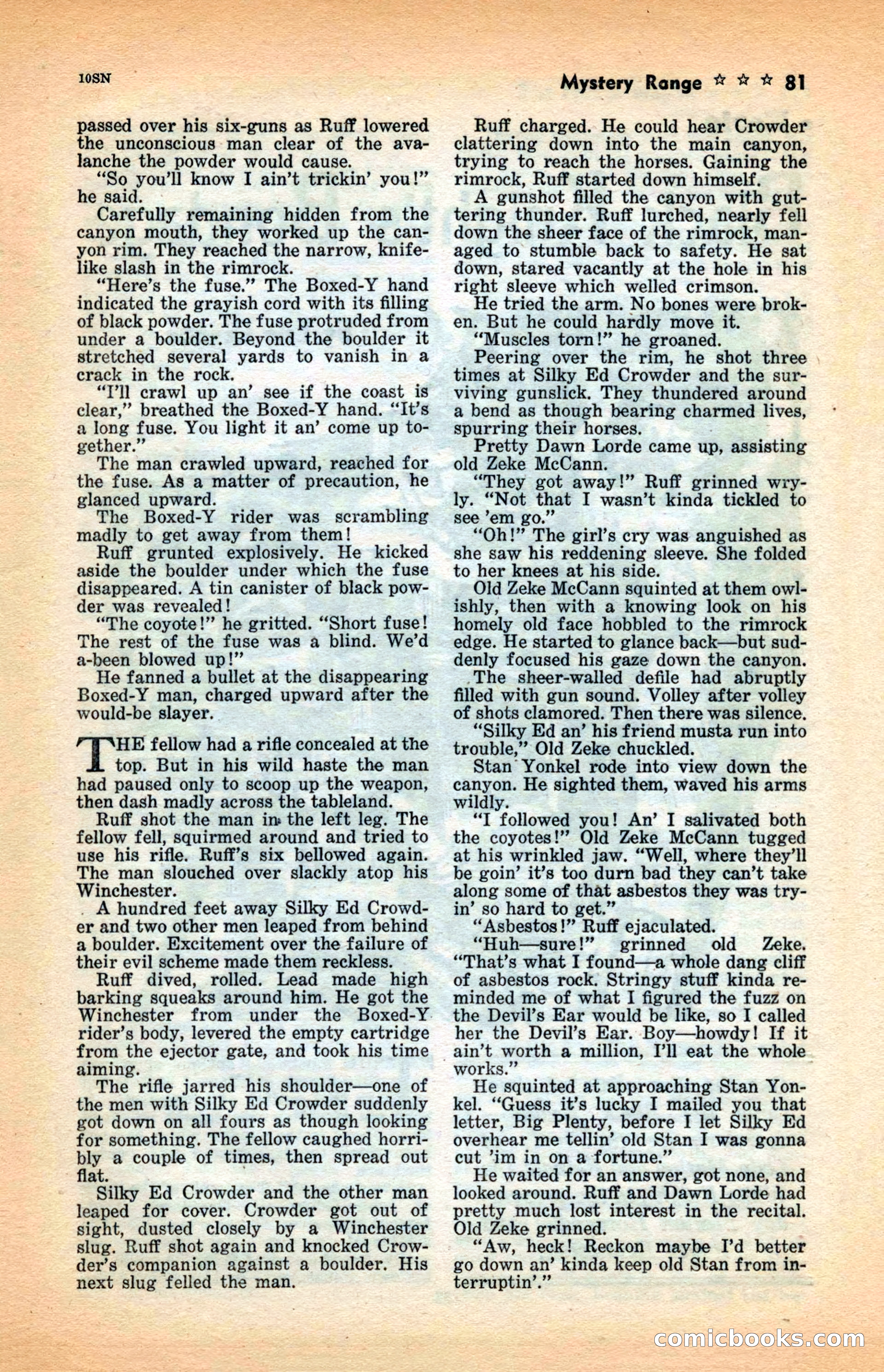 10 Short Novels Magazine — page 83: Pulp Fiction, 1938