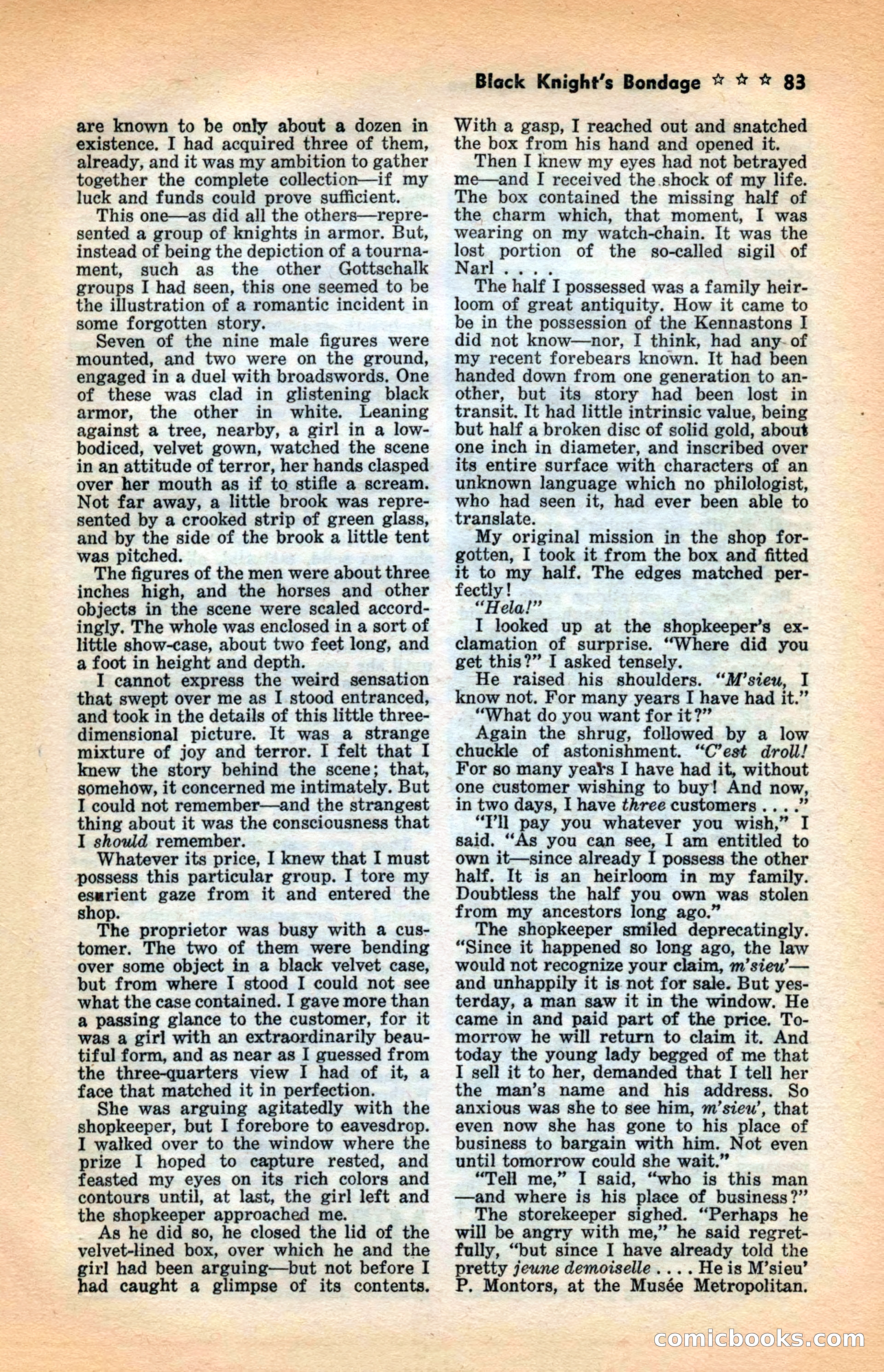 10 Short Novels Magazine — page 85: Pulp Fiction, 1938