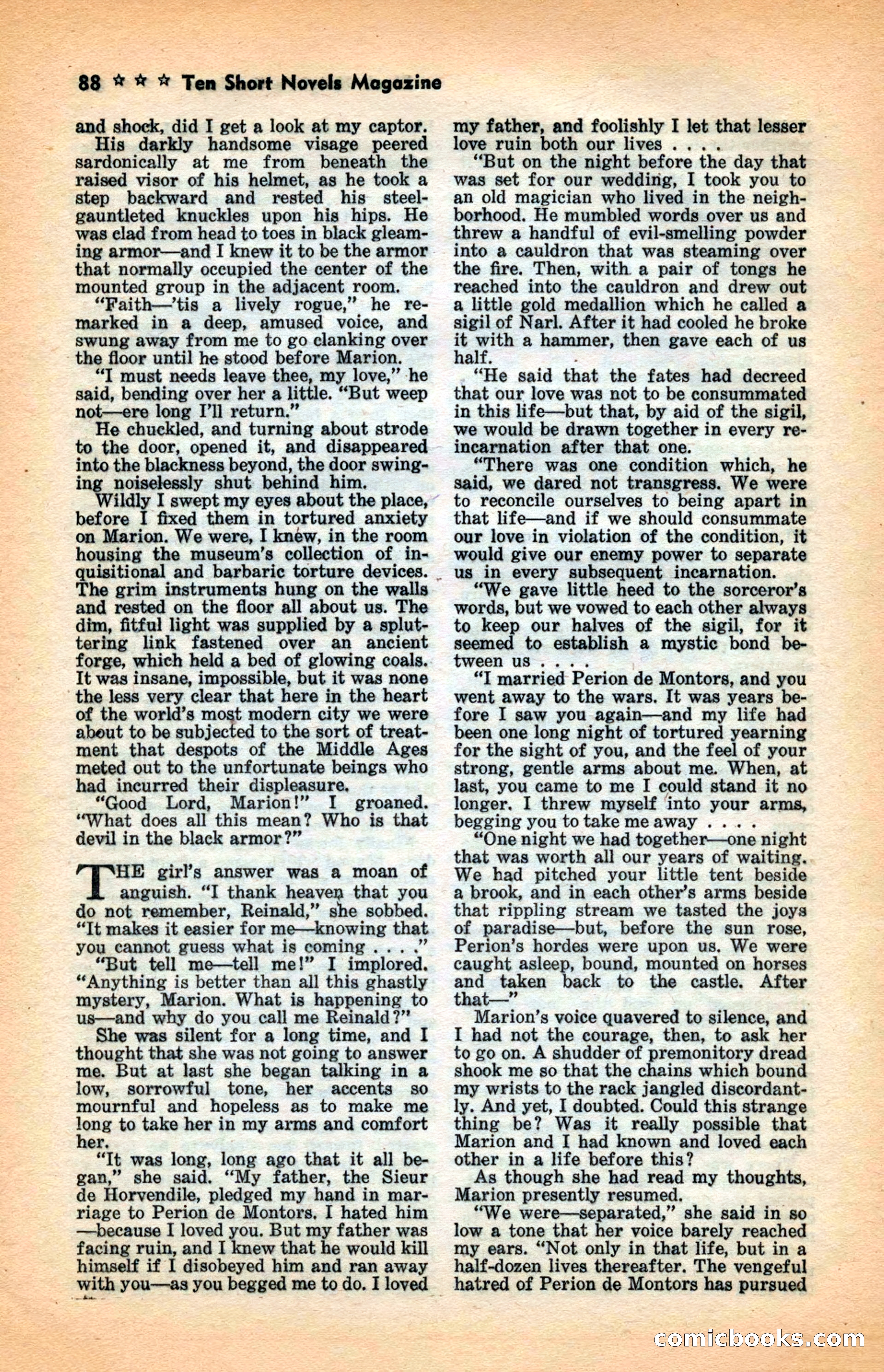 10 Short Novels Magazine — page 90: Pulp Fiction, 1938
