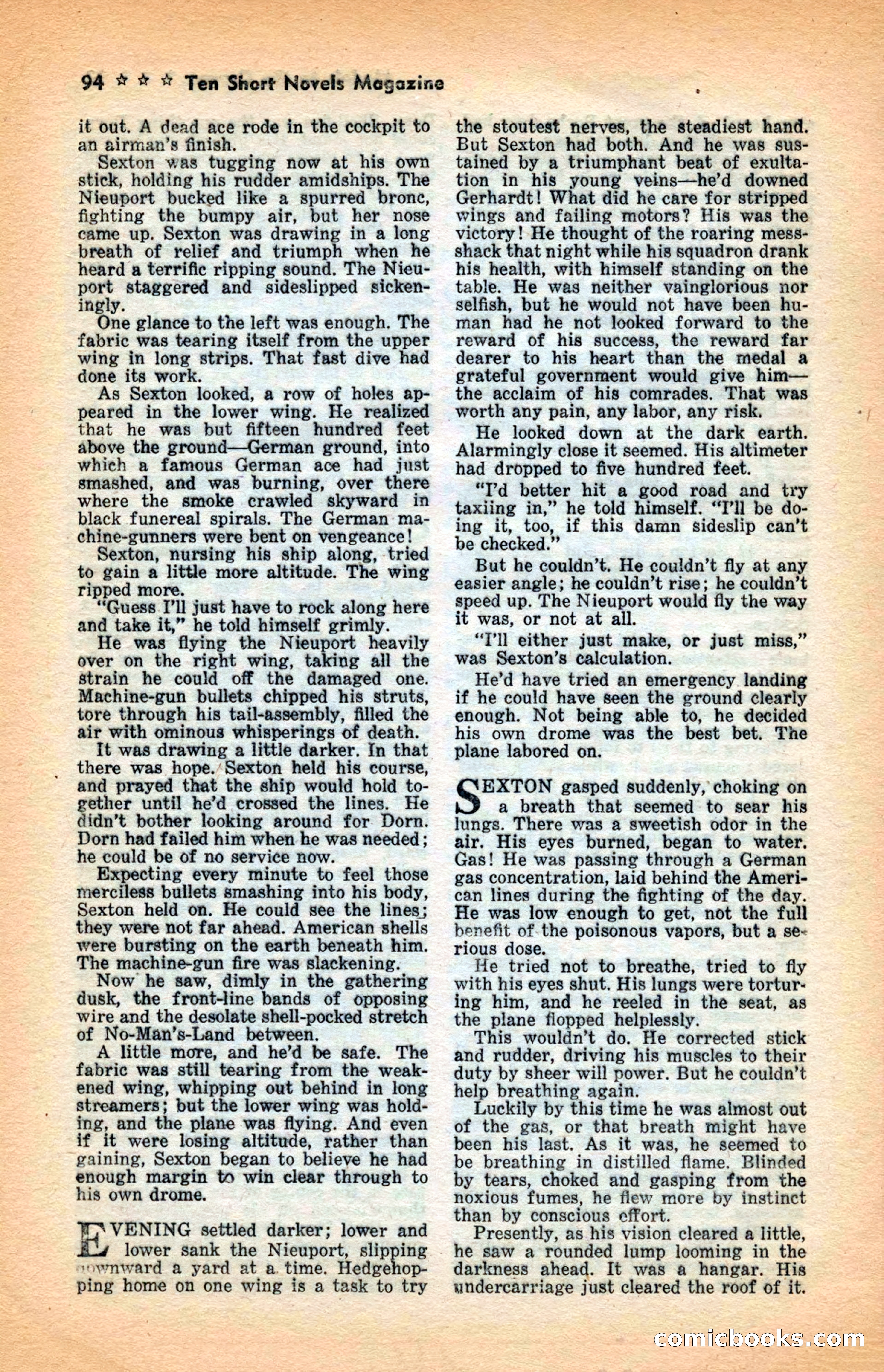 10 Short Novels Magazine — page 96: Pulp Fiction, 1938